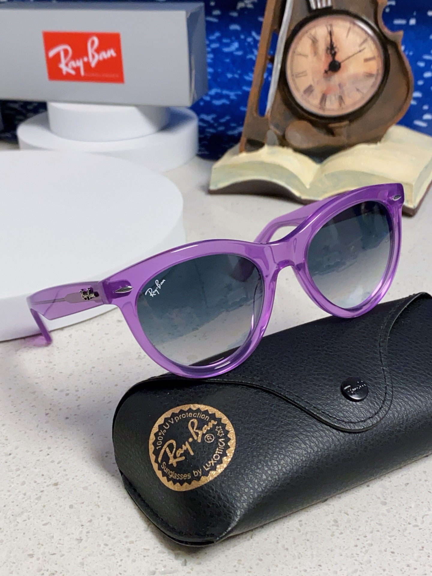  RayBan雷朋 2025新款王炸系列 太阳镜板材玻璃镜片眼镜黑色男女同款眼镜潮酷防晒墨镜 RB224