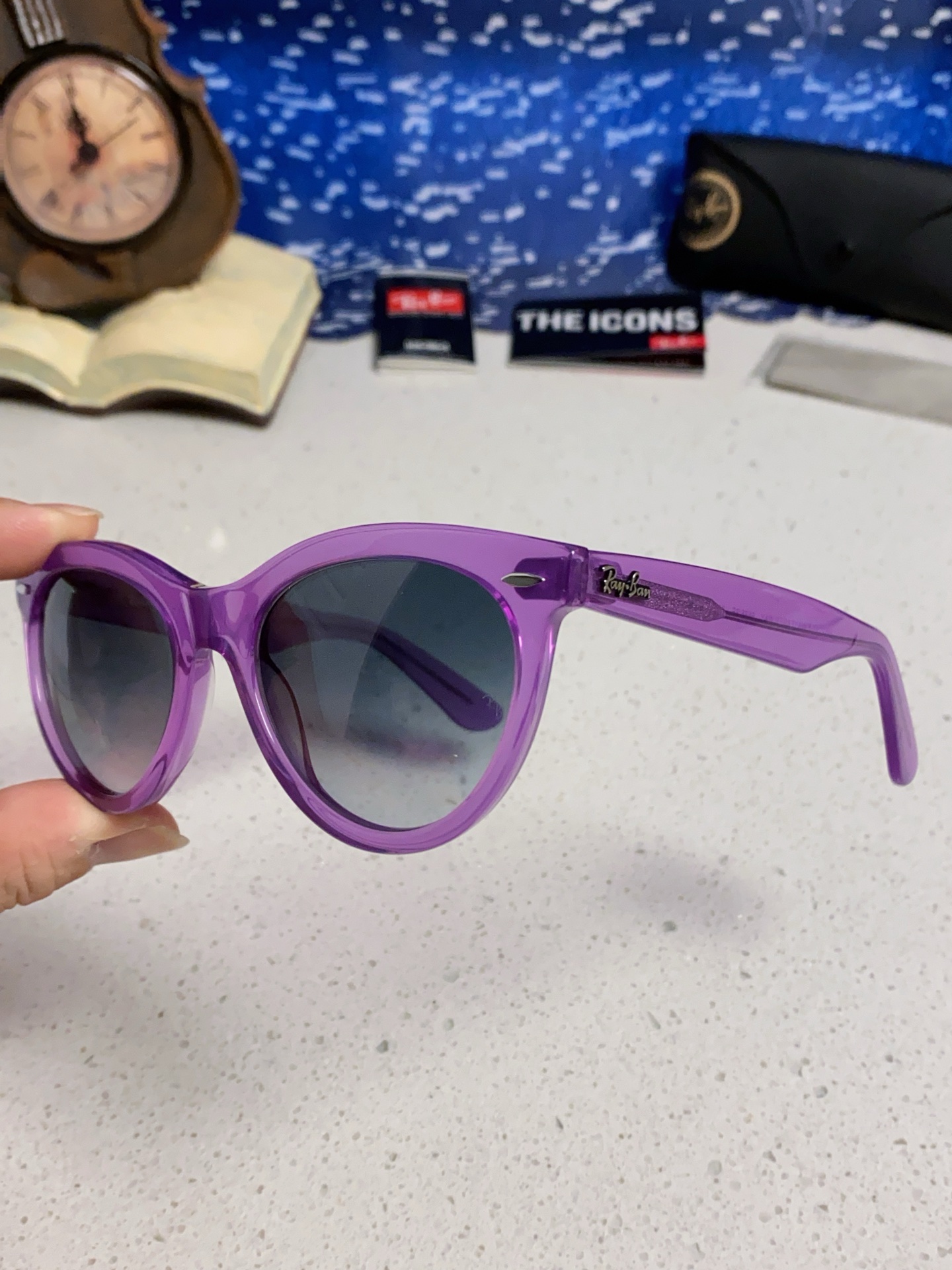  RayBan雷朋 2025新款王炸系列 太阳镜板材玻璃镜片眼镜黑色男女同款眼镜潮酷防晒墨镜 RB224