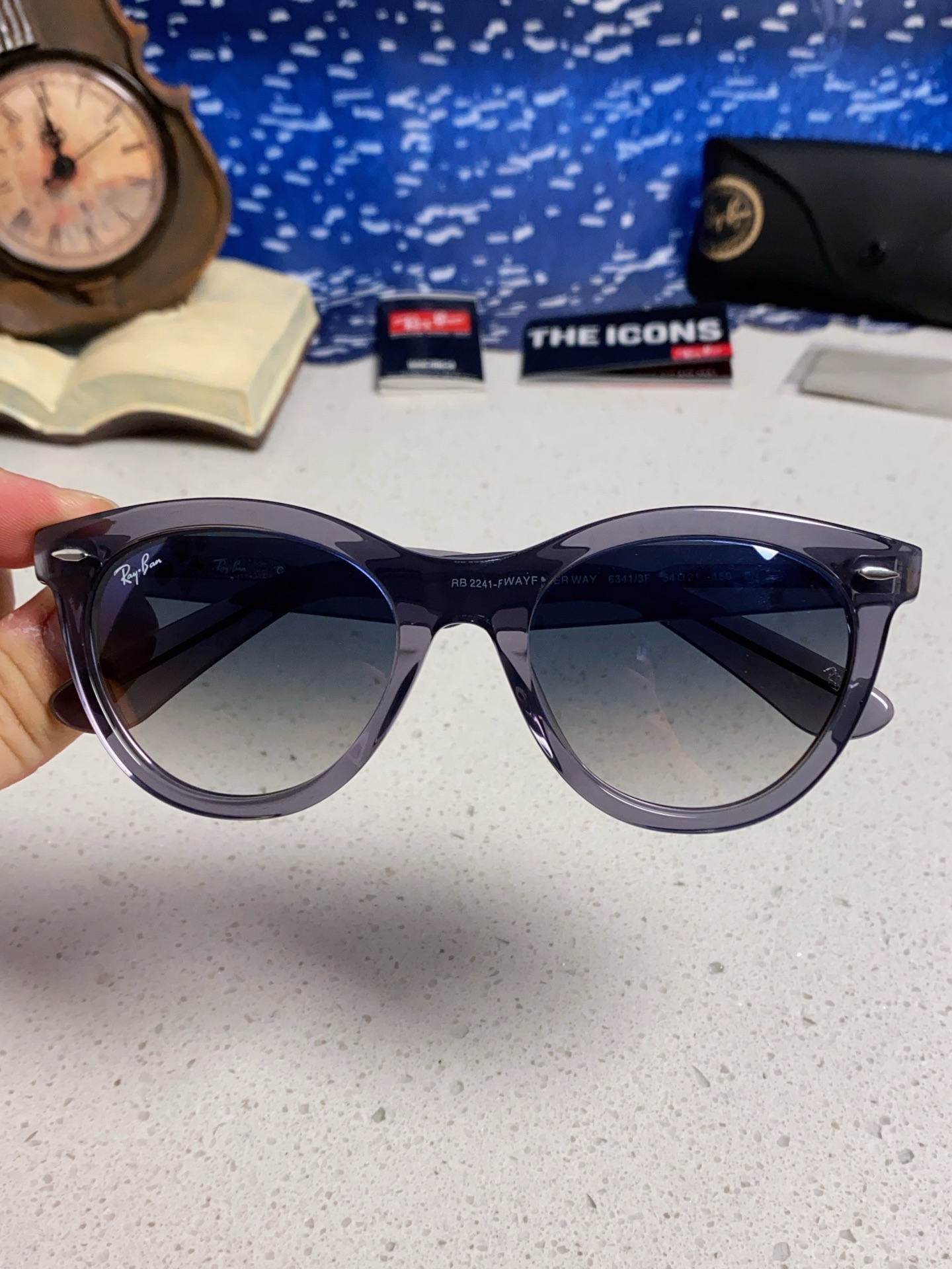  RayBan雷朋 2025新款王炸系列 太阳镜板材玻璃镜片眼镜黑色男女同款眼镜潮酷防晒墨镜 RB224