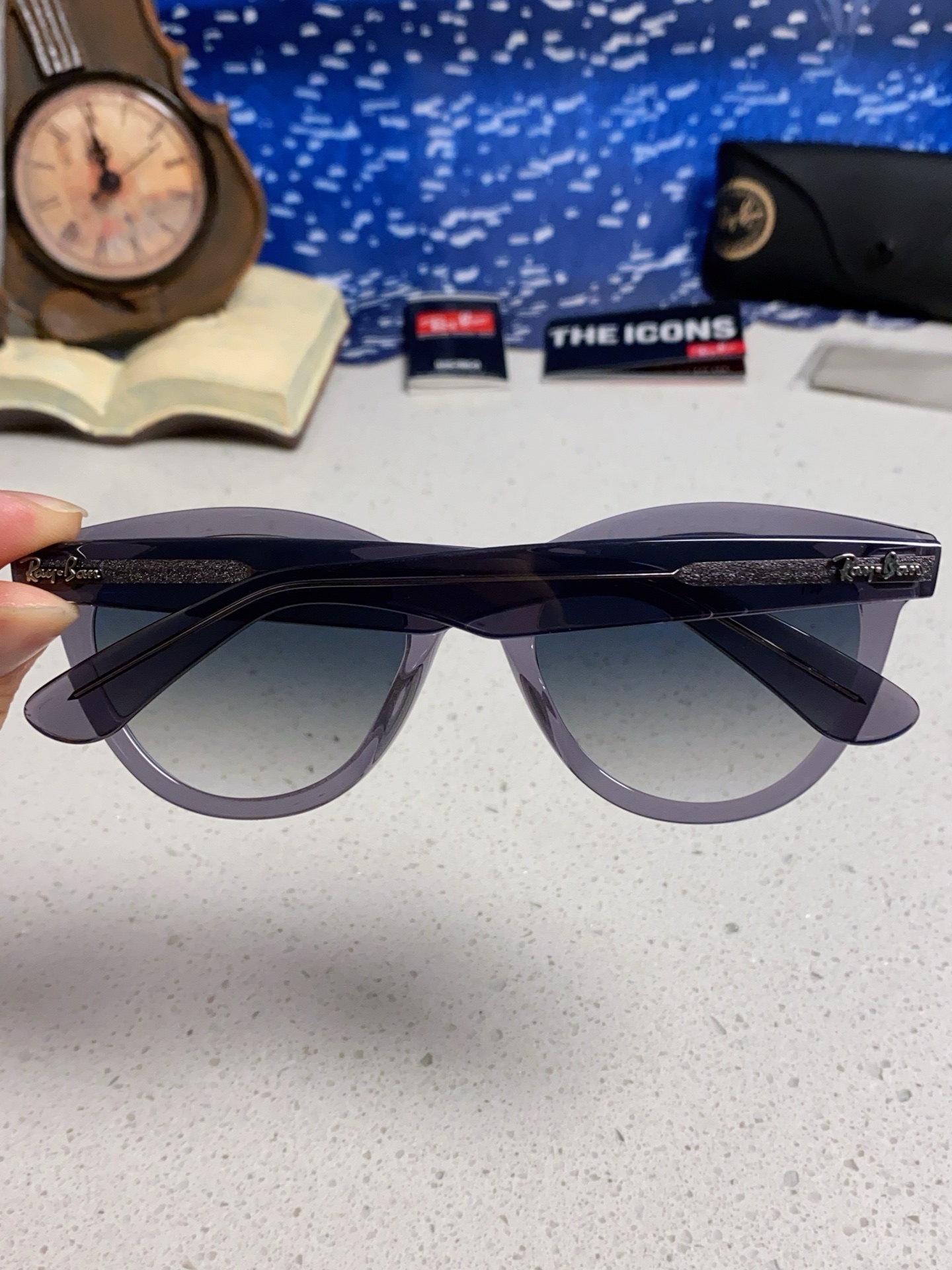  RayBan雷朋 2025新款王炸系列 太阳镜板材玻璃镜片眼镜黑色男女同款眼镜潮酷防晒墨镜 RB224