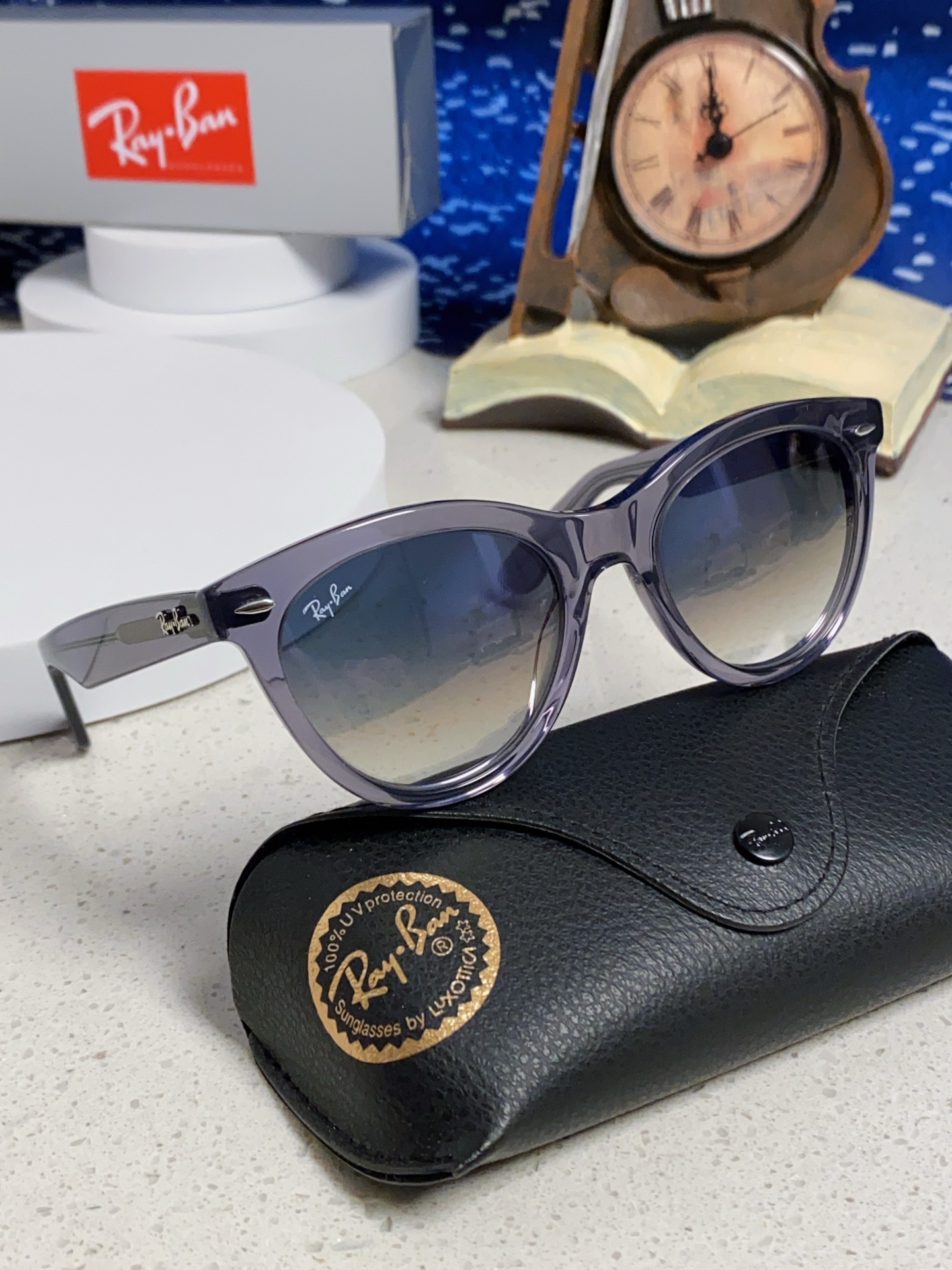  RayBan雷朋 2025新款王炸系列 太阳镜板材玻璃镜片眼镜黑色男女同款眼镜潮酷防晒墨镜 RB224