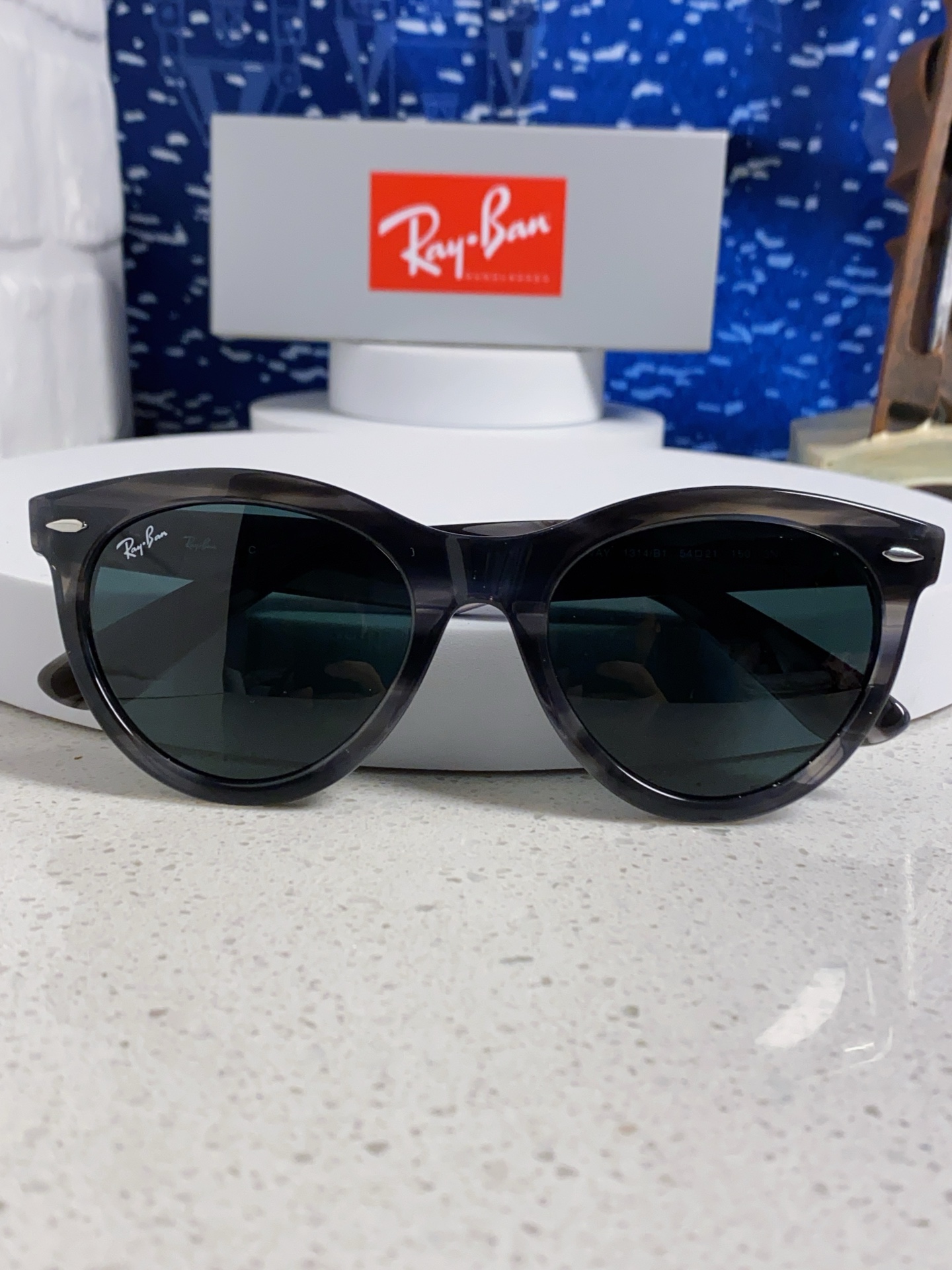  RayBan雷朋 2025新款王炸系列 太阳镜板材玻璃镜片眼镜黑色男女同款眼镜潮酷防晒墨镜 RB224