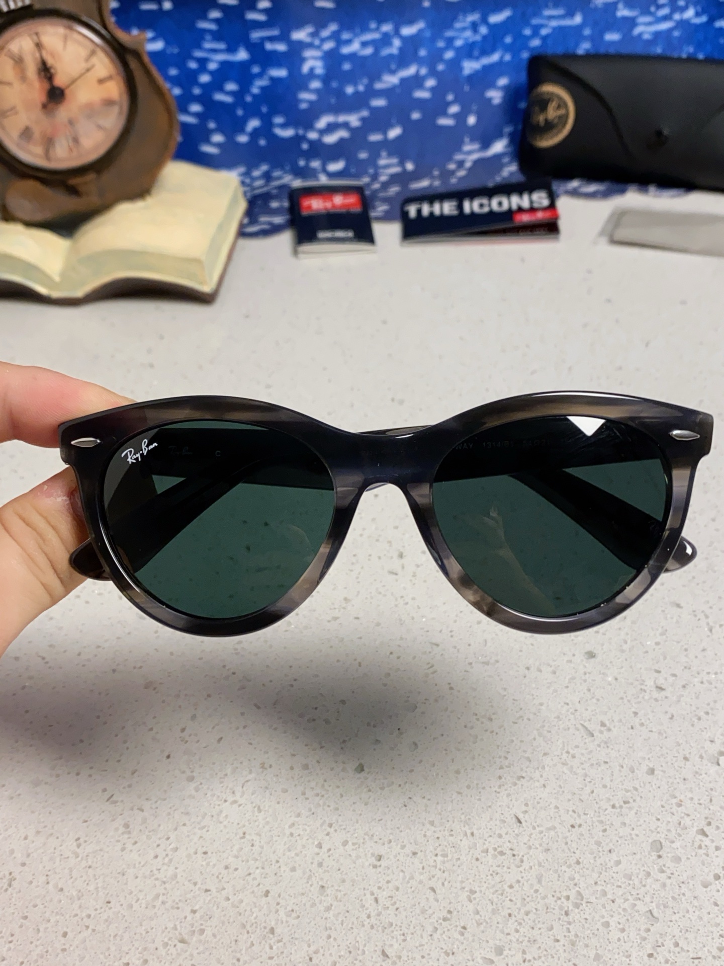  RayBan雷朋 2025新款王炸系列 太阳镜板材玻璃镜片眼镜黑色男女同款眼镜潮酷防晒墨镜 RB224