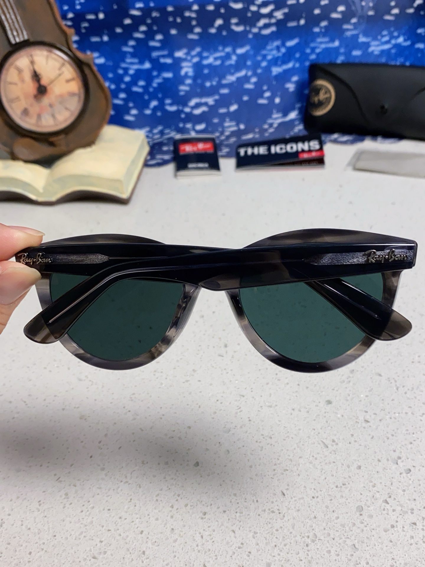  RayBan雷朋 2025新款王炸系列 太阳镜板材玻璃镜片眼镜黑色男女同款眼镜潮酷防晒墨镜 RB224