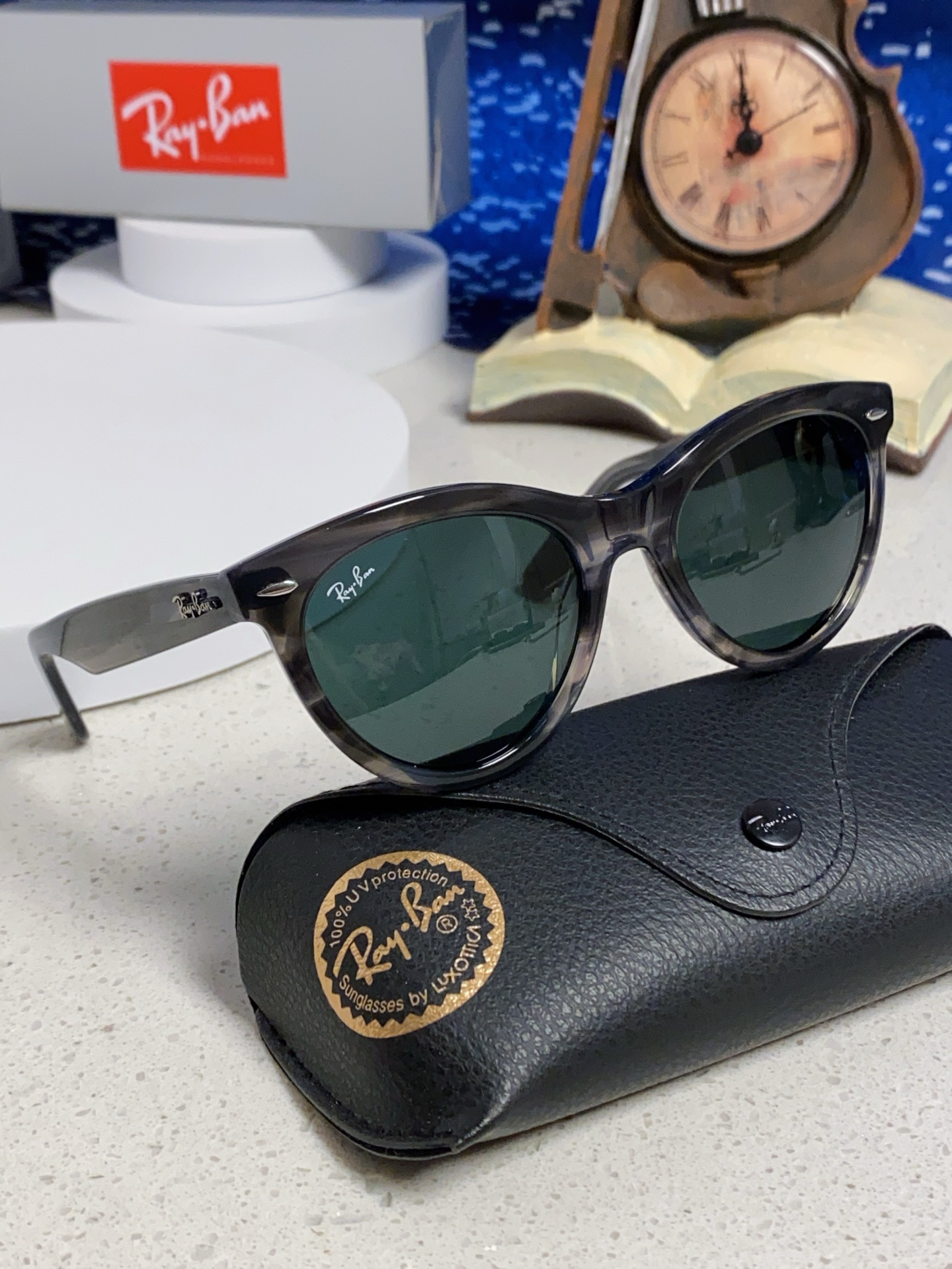  RayBan雷朋 2025新款王炸系列 太阳镜板材玻璃镜片眼镜黑色男女同款眼镜潮酷防晒墨镜 RB224