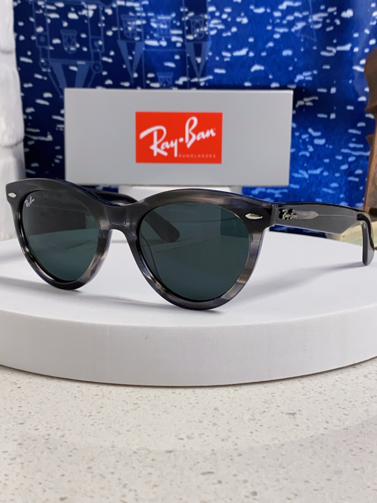  RayBan雷朋 2025新款王炸系列 太阳镜板材玻璃镜片眼镜黑色男女同款眼镜潮酷防晒墨镜 RB224