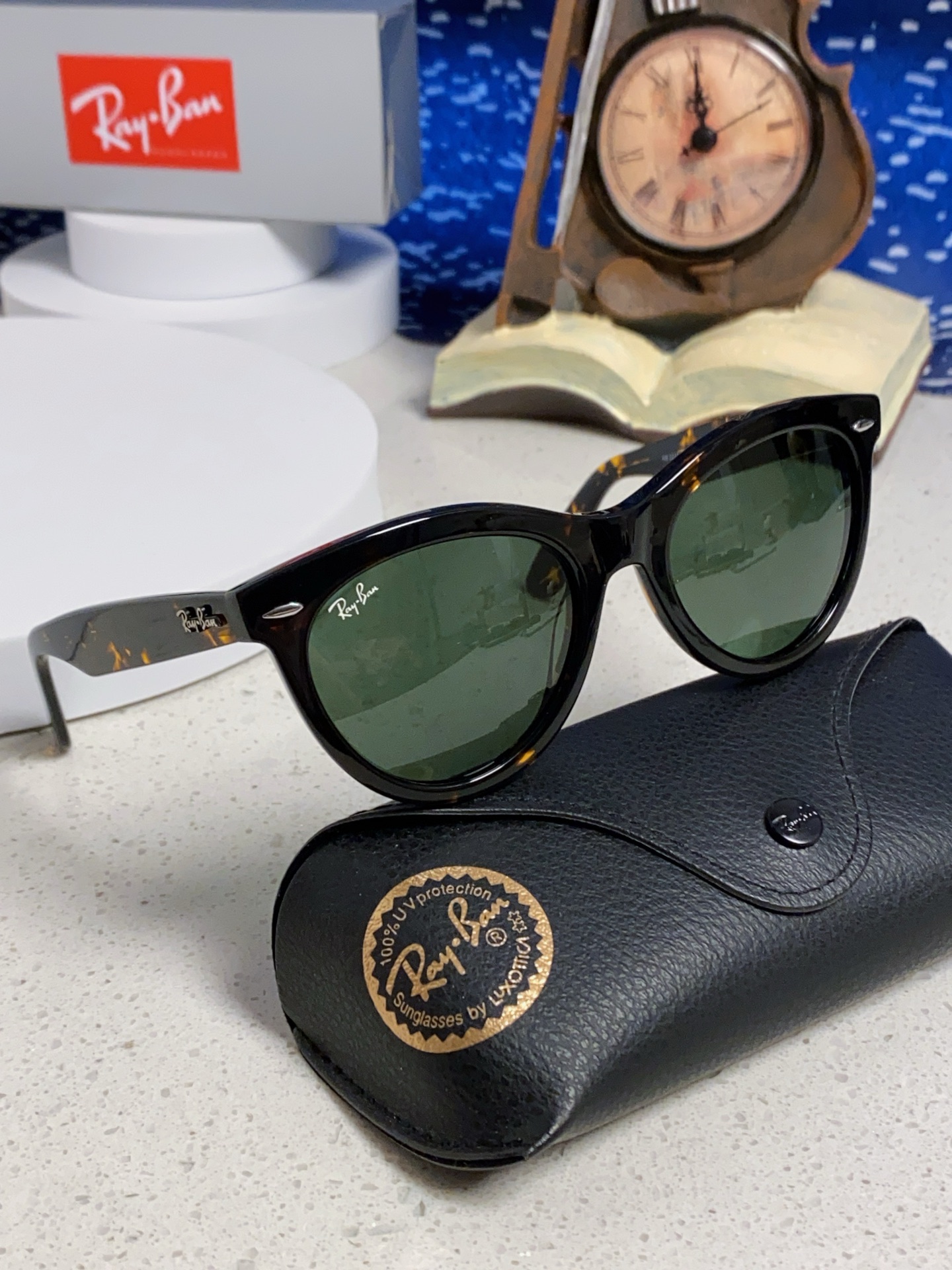  RayBan雷朋 2025新款王炸系列 太阳镜板材玻璃镜片眼镜黑色男女同款眼镜潮酷防晒墨镜 RB224
