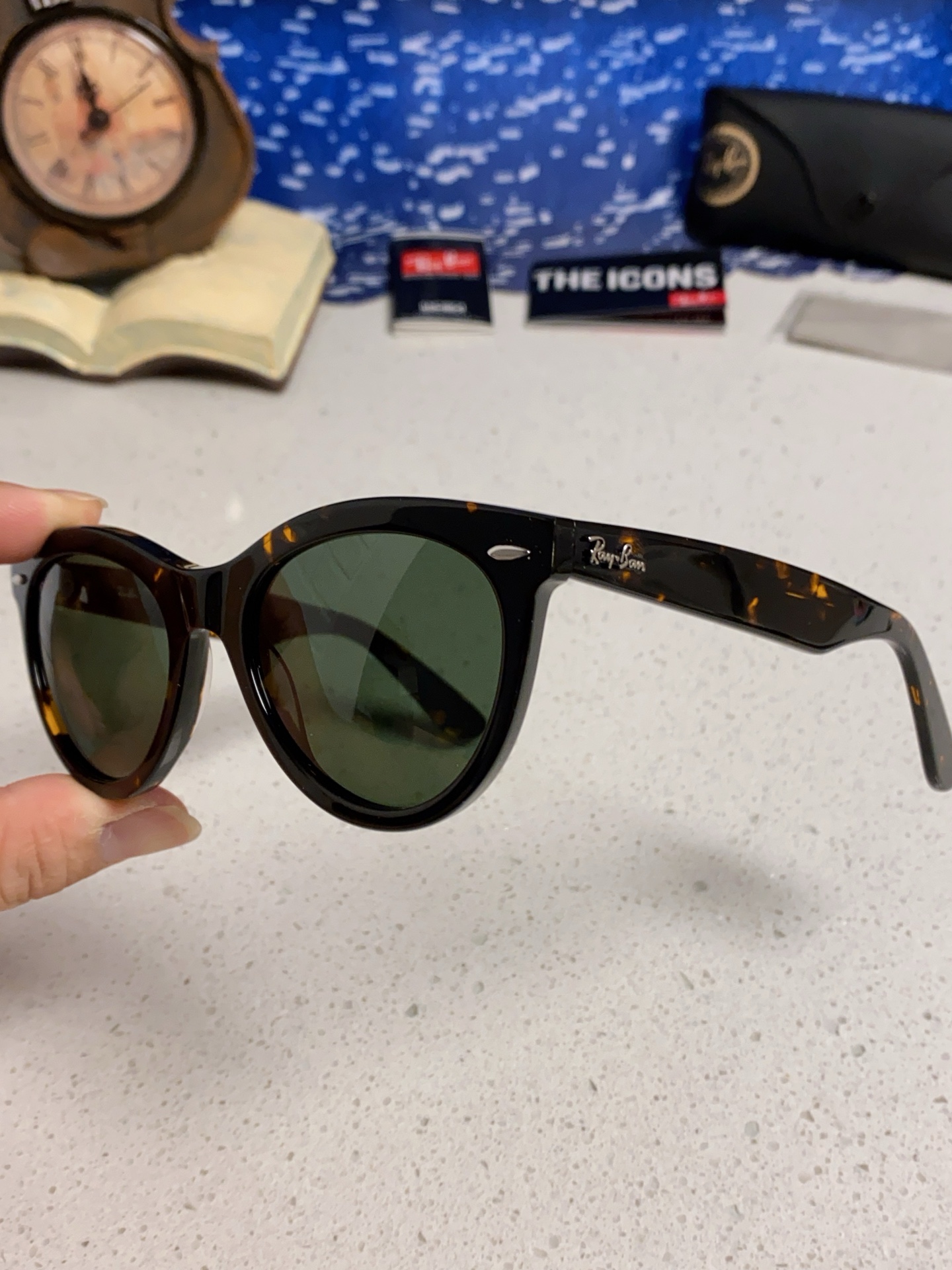  RayBan雷朋 2025新款王炸系列 太阳镜板材玻璃镜片眼镜黑色男女同款眼镜潮酷防晒墨镜 RB224
