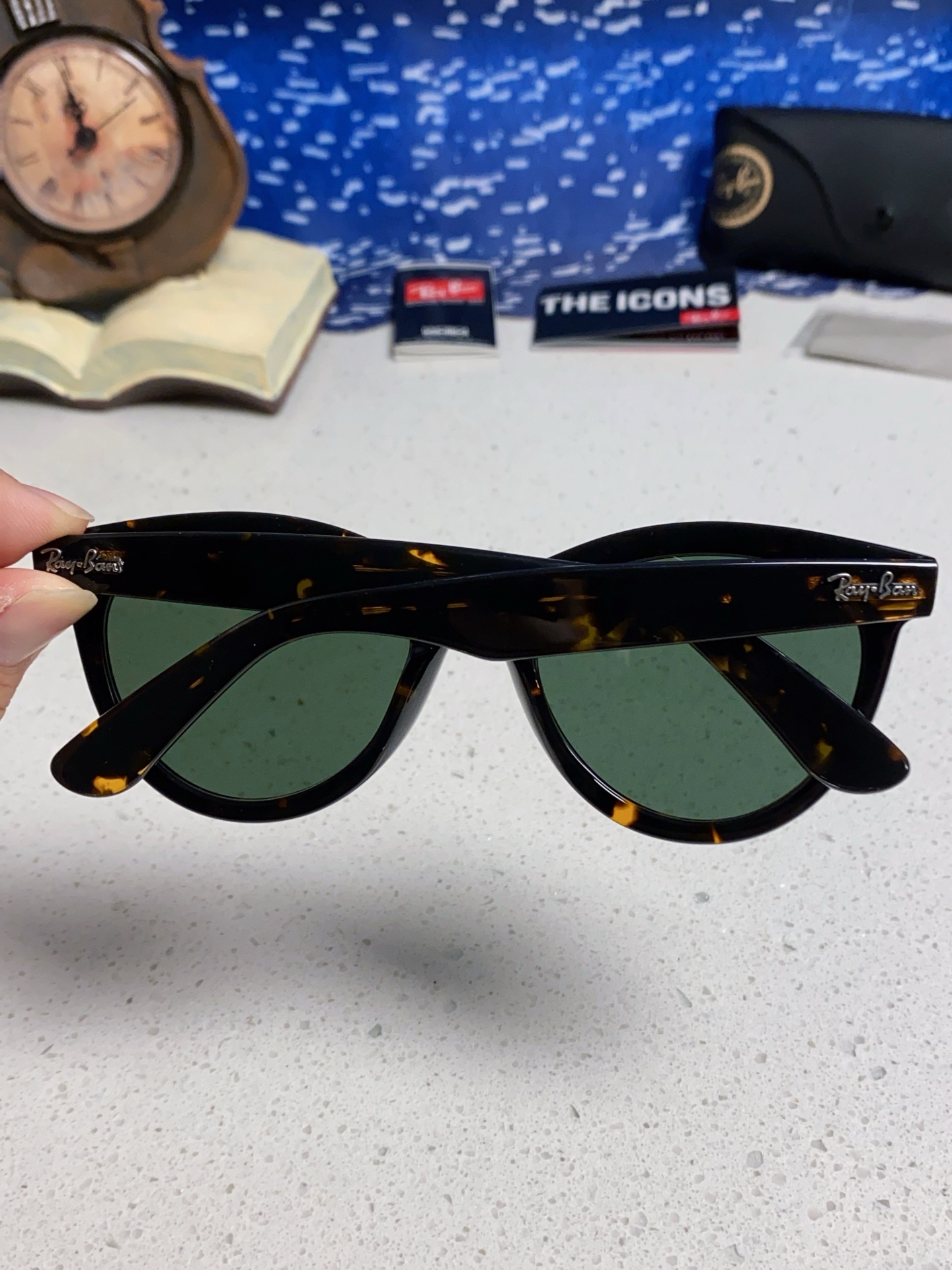  RayBan雷朋 2025新款王炸系列 太阳镜板材玻璃镜片眼镜黑色男女同款眼镜潮酷防晒墨镜 RB224