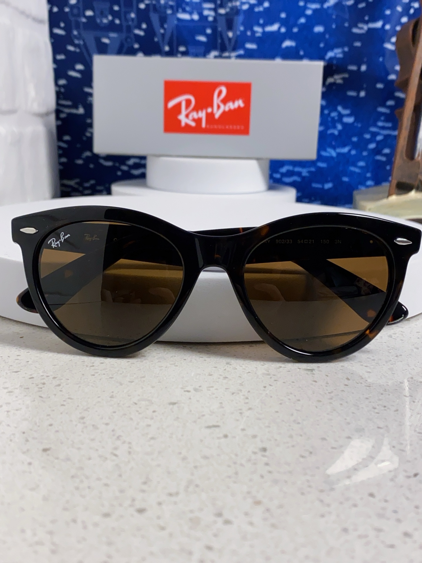  RayBan雷朋 2025新款王炸系列 太阳镜板材玻璃镜片眼镜黑色男女同款眼镜潮酷防晒墨镜 RB224
