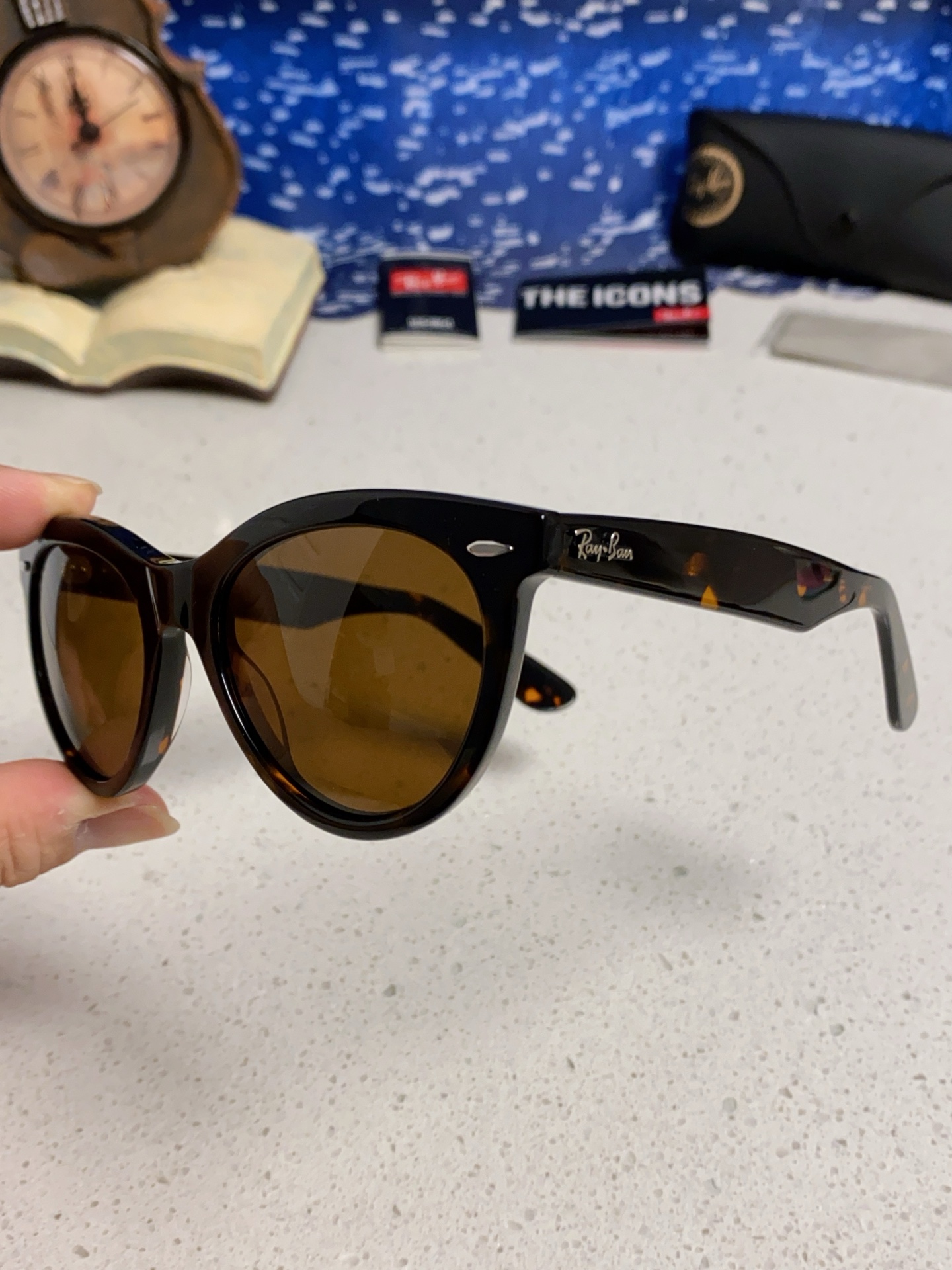  RayBan雷朋 2025新款王炸系列 太阳镜板材玻璃镜片眼镜黑色男女同款眼镜潮酷防晒墨镜 RB224
