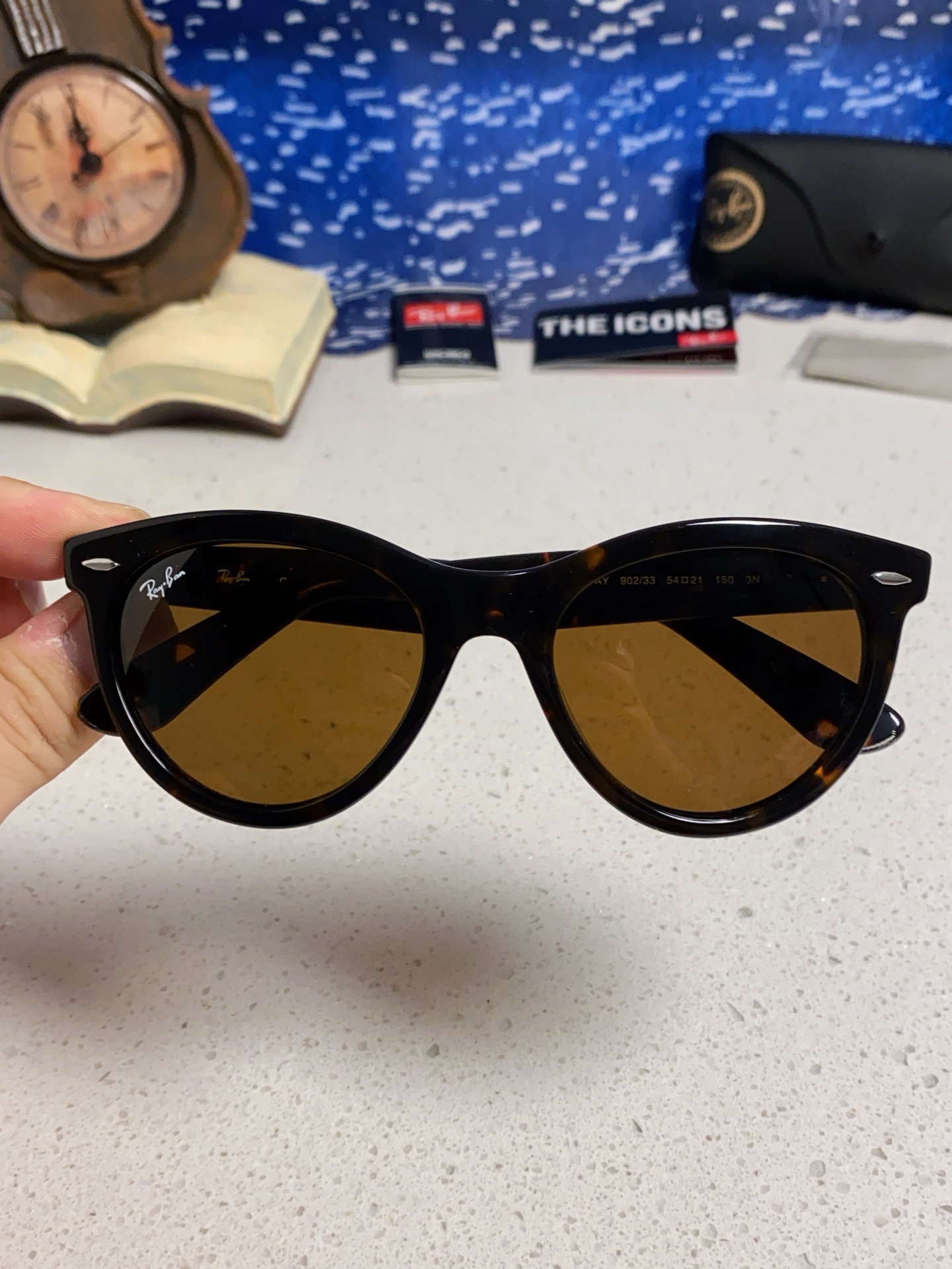  RayBan雷朋 2025新款王炸系列 太阳镜板材玻璃镜片眼镜黑色男女同款眼镜潮酷防晒墨镜 RB224