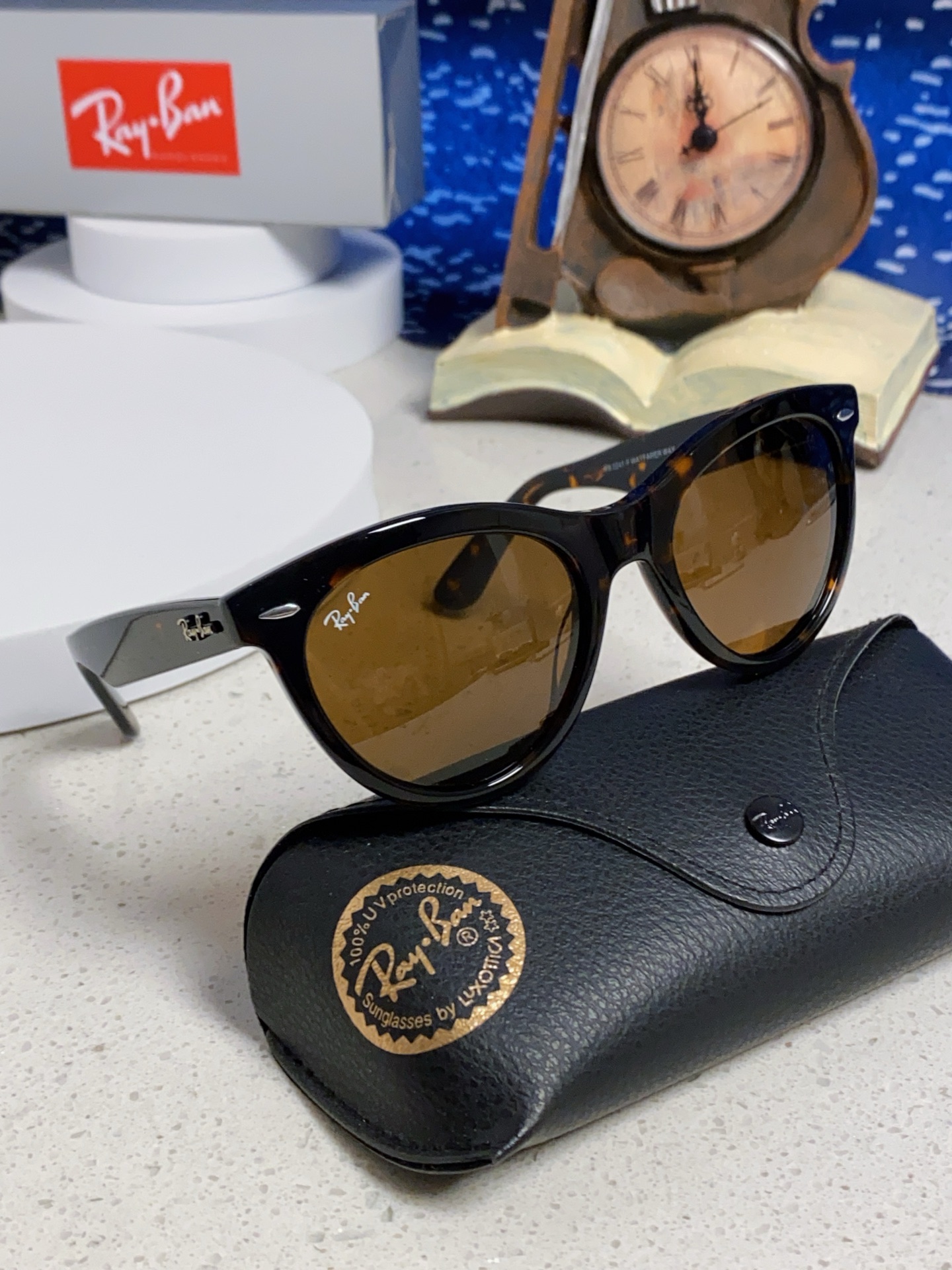  RayBan雷朋 2025新款王炸系列 太阳镜板材玻璃镜片眼镜黑色男女同款眼镜潮酷防晒墨镜 RB224
