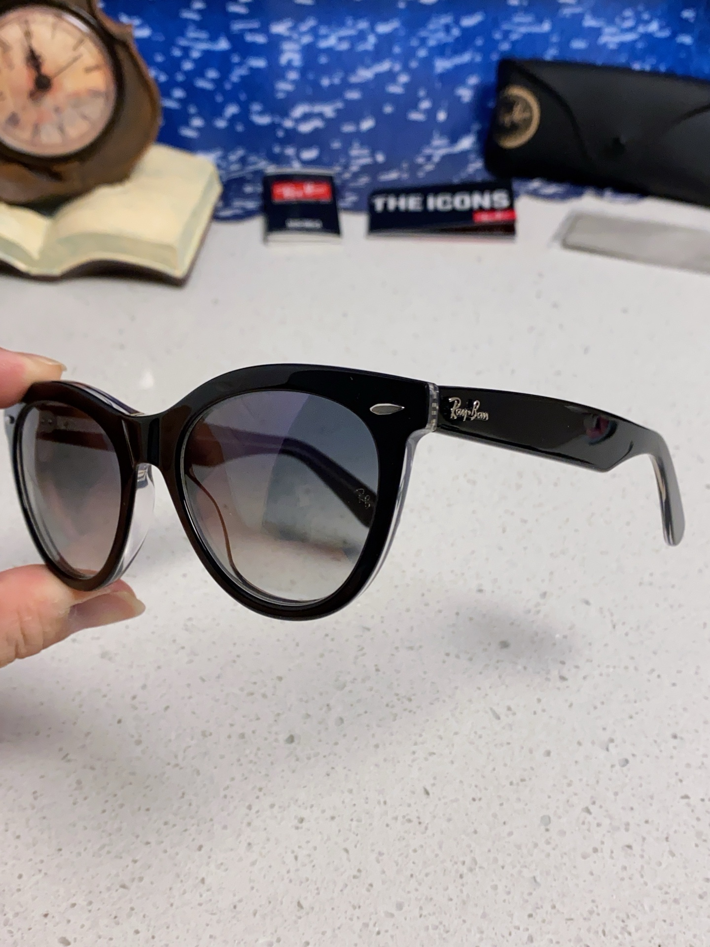  RayBan雷朋 2025新款王炸系列 太阳镜板材玻璃镜片眼镜黑色男女同款眼镜潮酷防晒墨镜 RB224
