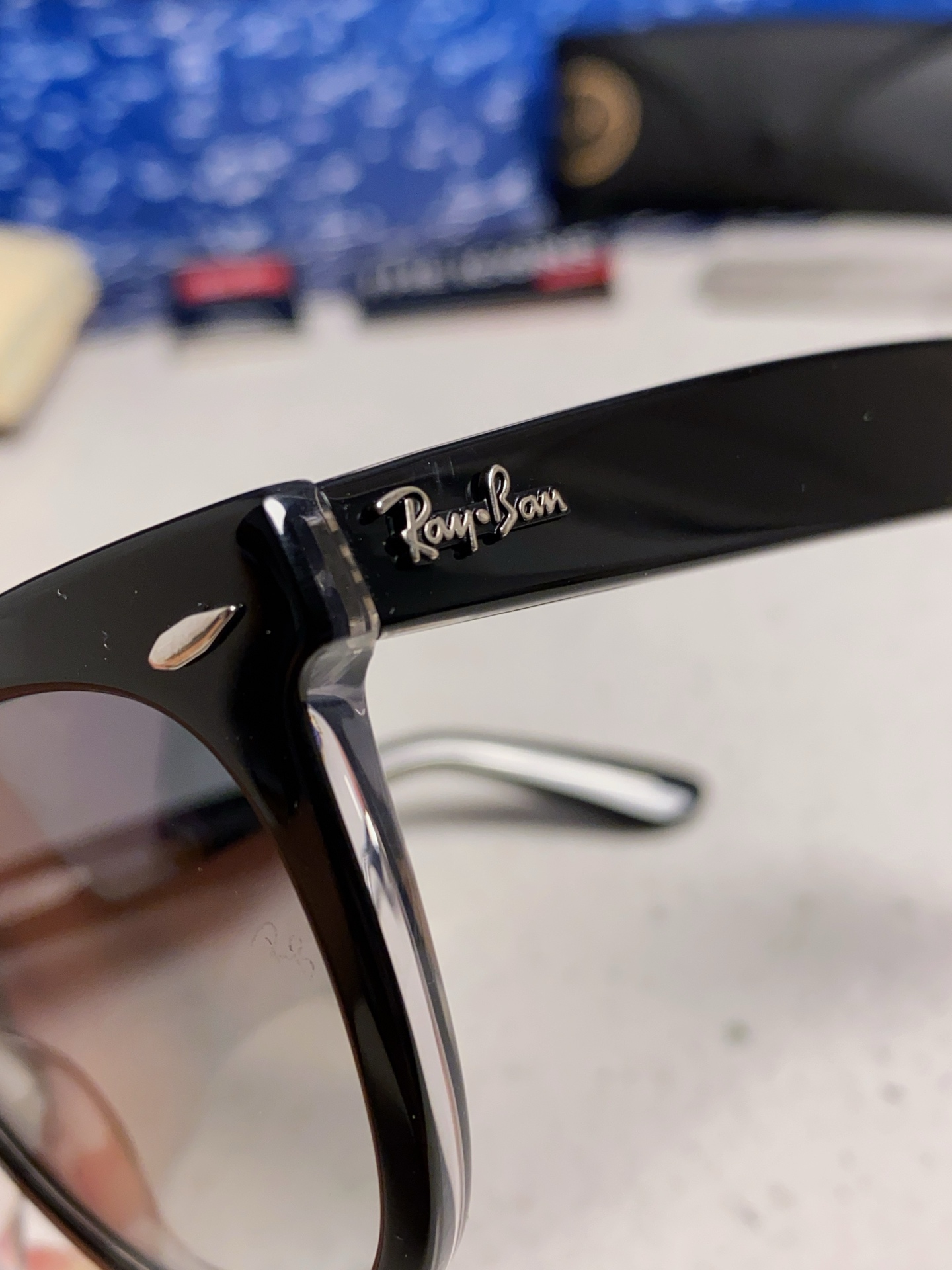  RayBan雷朋 2025新款王炸系列 太阳镜板材玻璃镜片眼镜黑色男女同款眼镜潮酷防晒墨镜 RB224