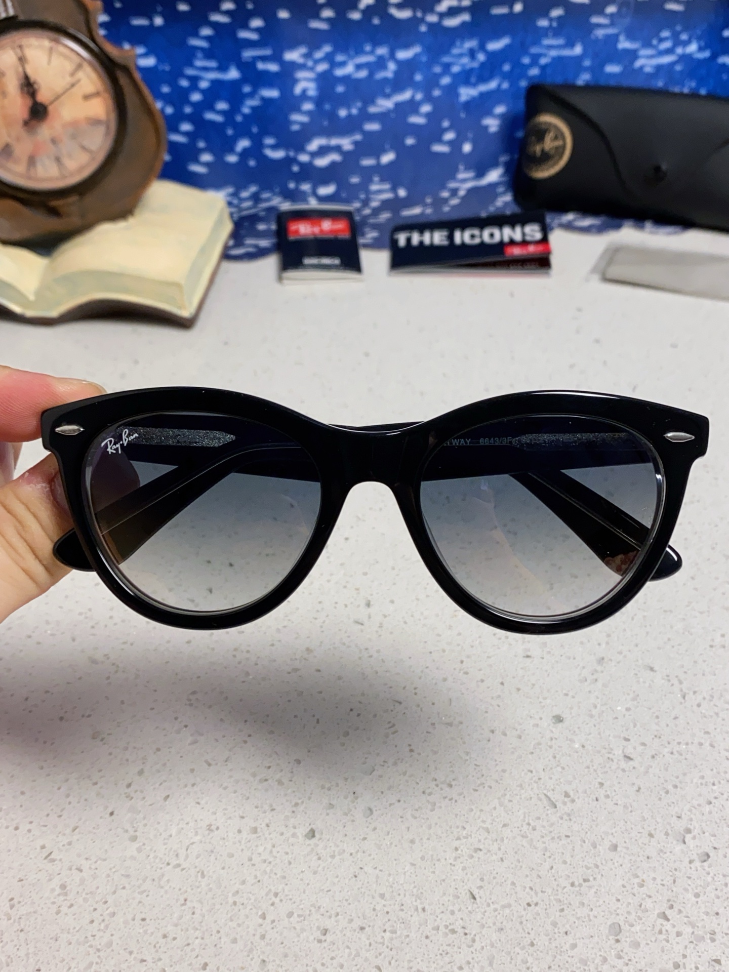  RayBan雷朋 2025新款王炸系列 太阳镜板材玻璃镜片眼镜黑色男女同款眼镜潮酷防晒墨镜 RB224