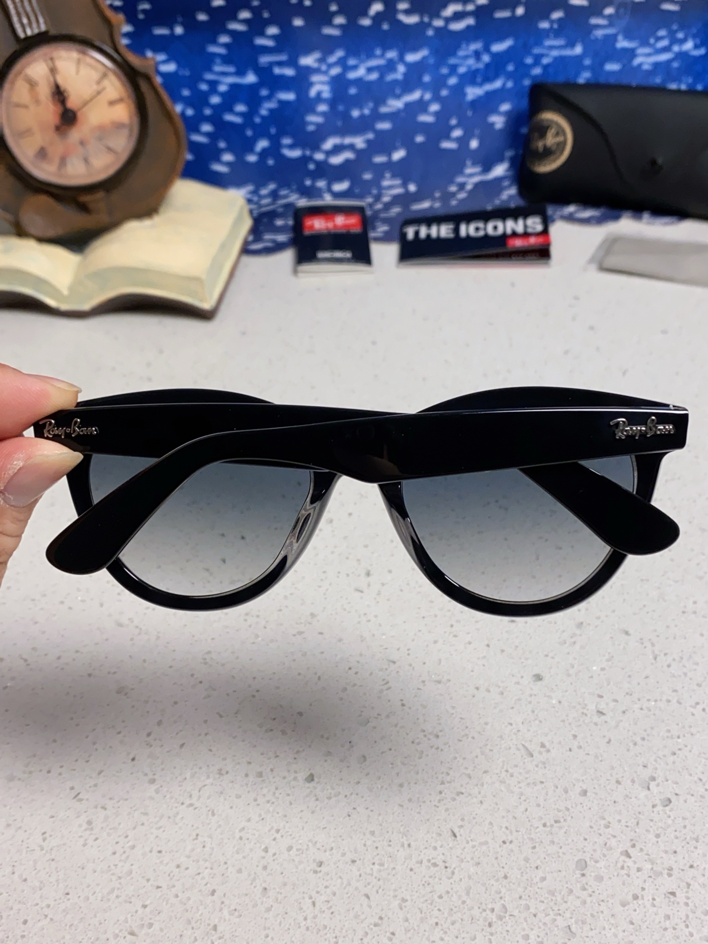  RayBan雷朋 2025新款王炸系列 太阳镜板材玻璃镜片眼镜黑色男女同款眼镜潮酷防晒墨镜 RB224