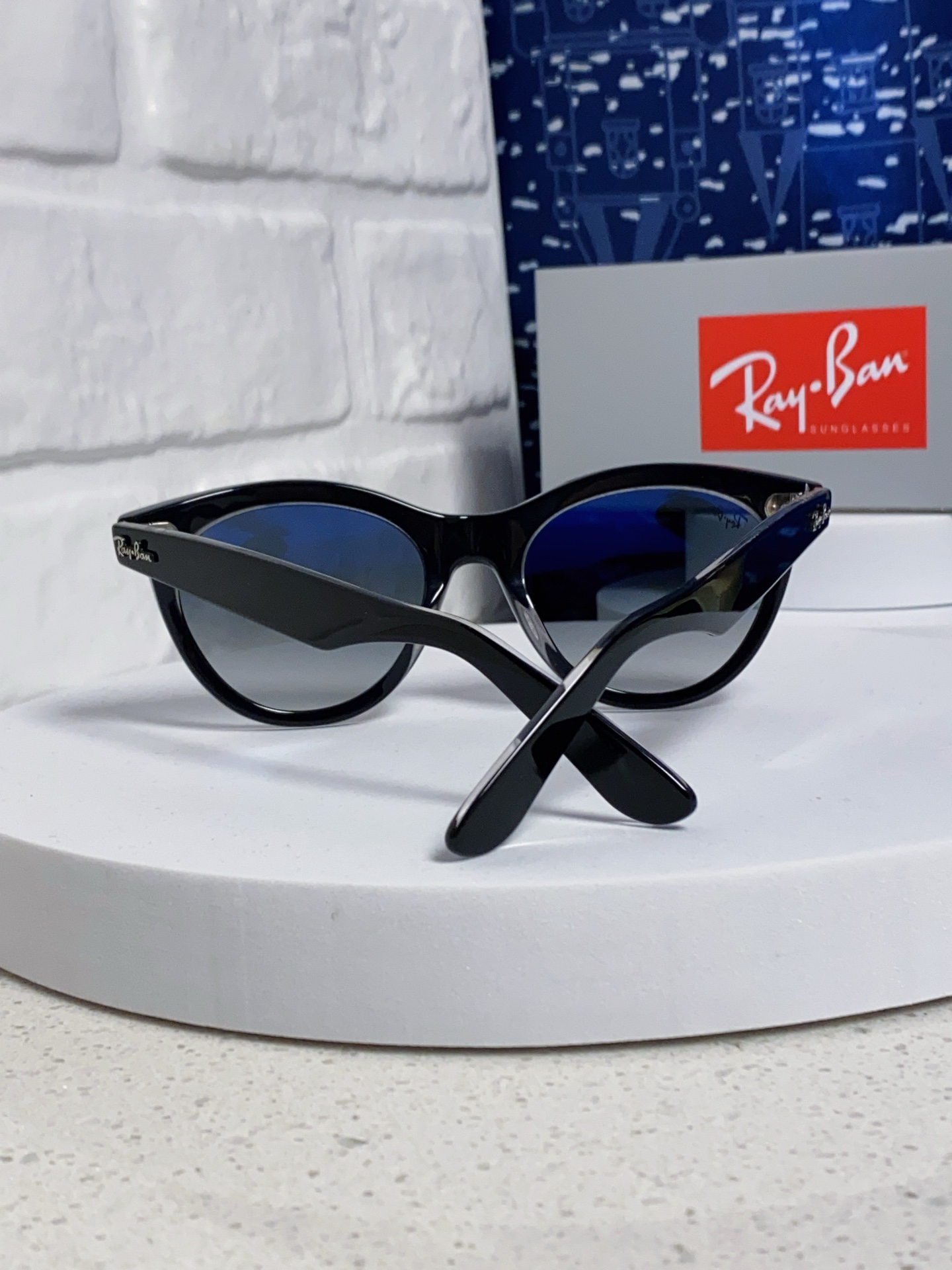  RayBan雷朋 2025新款王炸系列 太阳镜板材玻璃镜片眼镜黑色男女同款眼镜潮酷防晒墨镜 RB224
