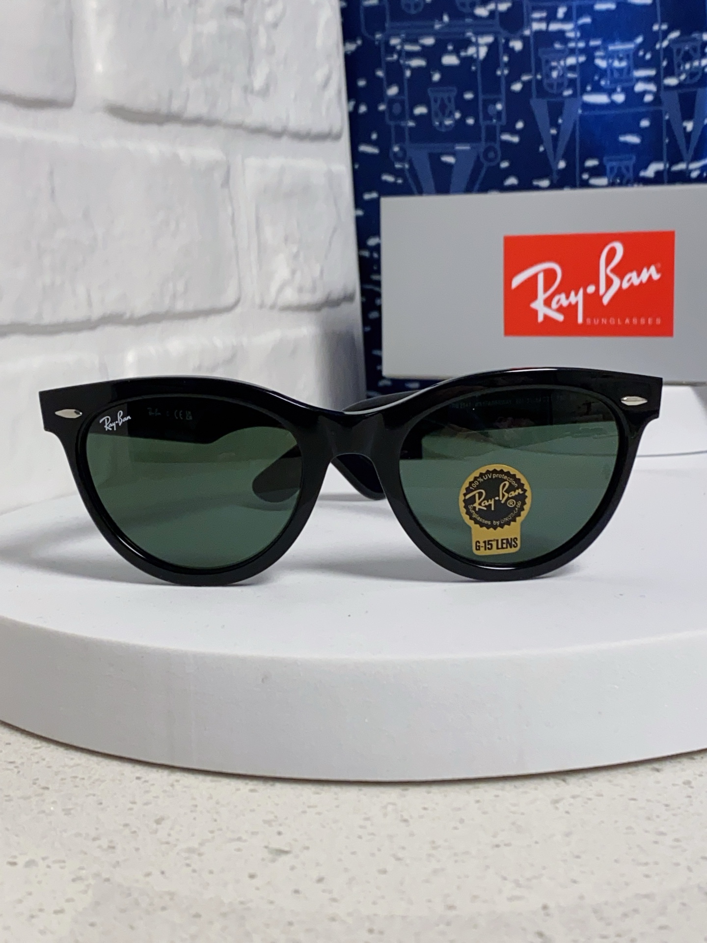  RayBan雷朋 2025新款王炸系列 太阳镜板材玻璃镜片眼镜黑色男女同款眼镜潮酷防晒墨镜 RB224