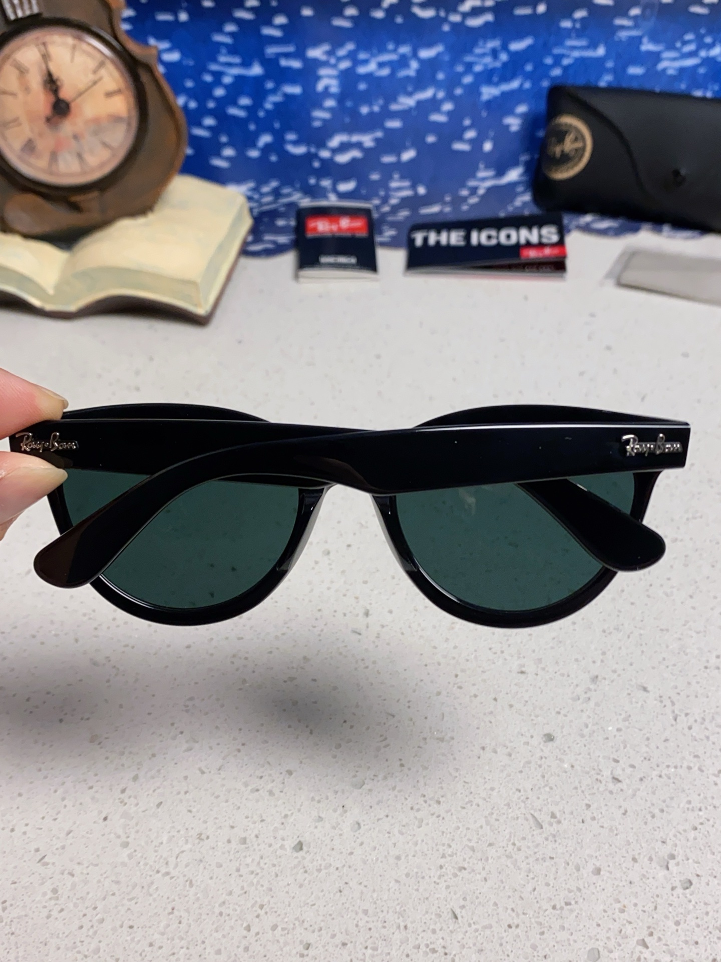  RayBan雷朋 2025新款王炸系列 太阳镜板材玻璃镜片眼镜黑色男女同款眼镜潮酷防晒墨镜 RB224