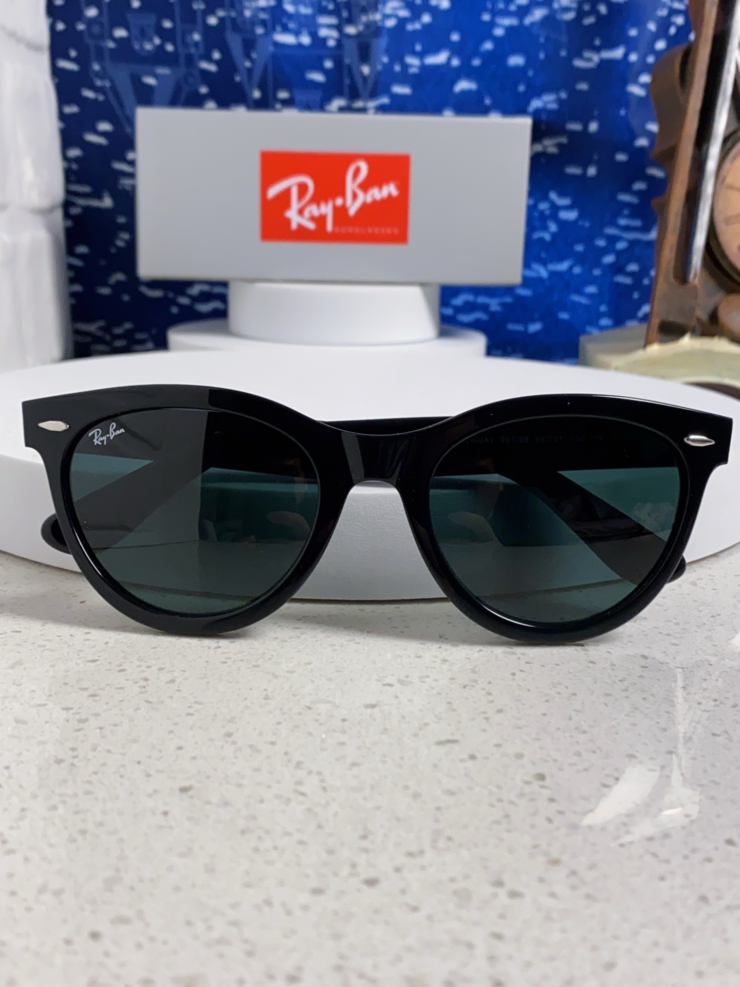  RayBan雷朋 2025新款王炸系列 太阳镜板材玻璃镜片眼镜黑色男女同款眼镜潮酷防晒墨镜 RB224