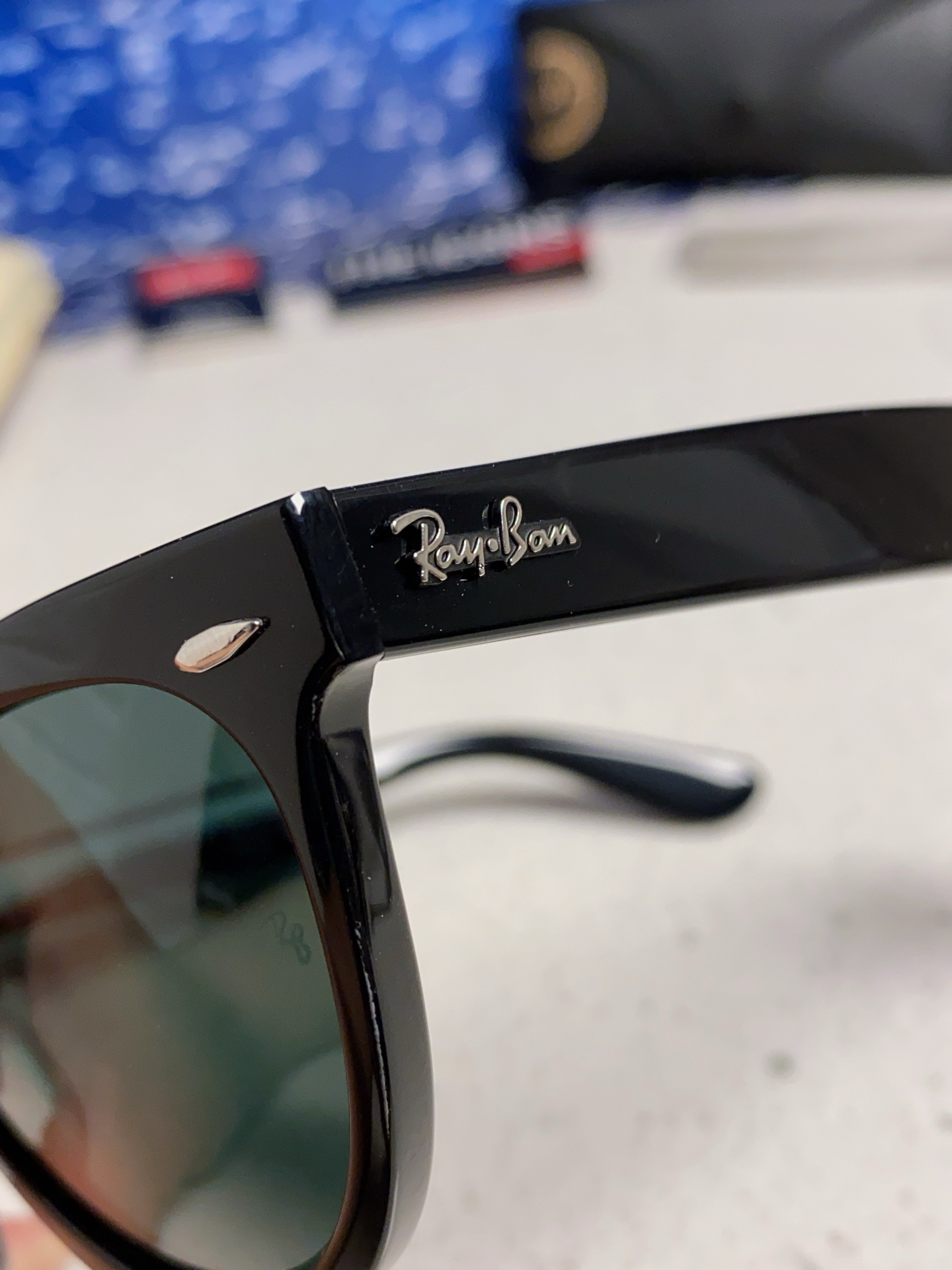  RayBan雷朋 2025新款王炸系列 太阳镜板材玻璃镜片眼镜黑色男女同款眼镜潮酷防晒墨镜 RB224