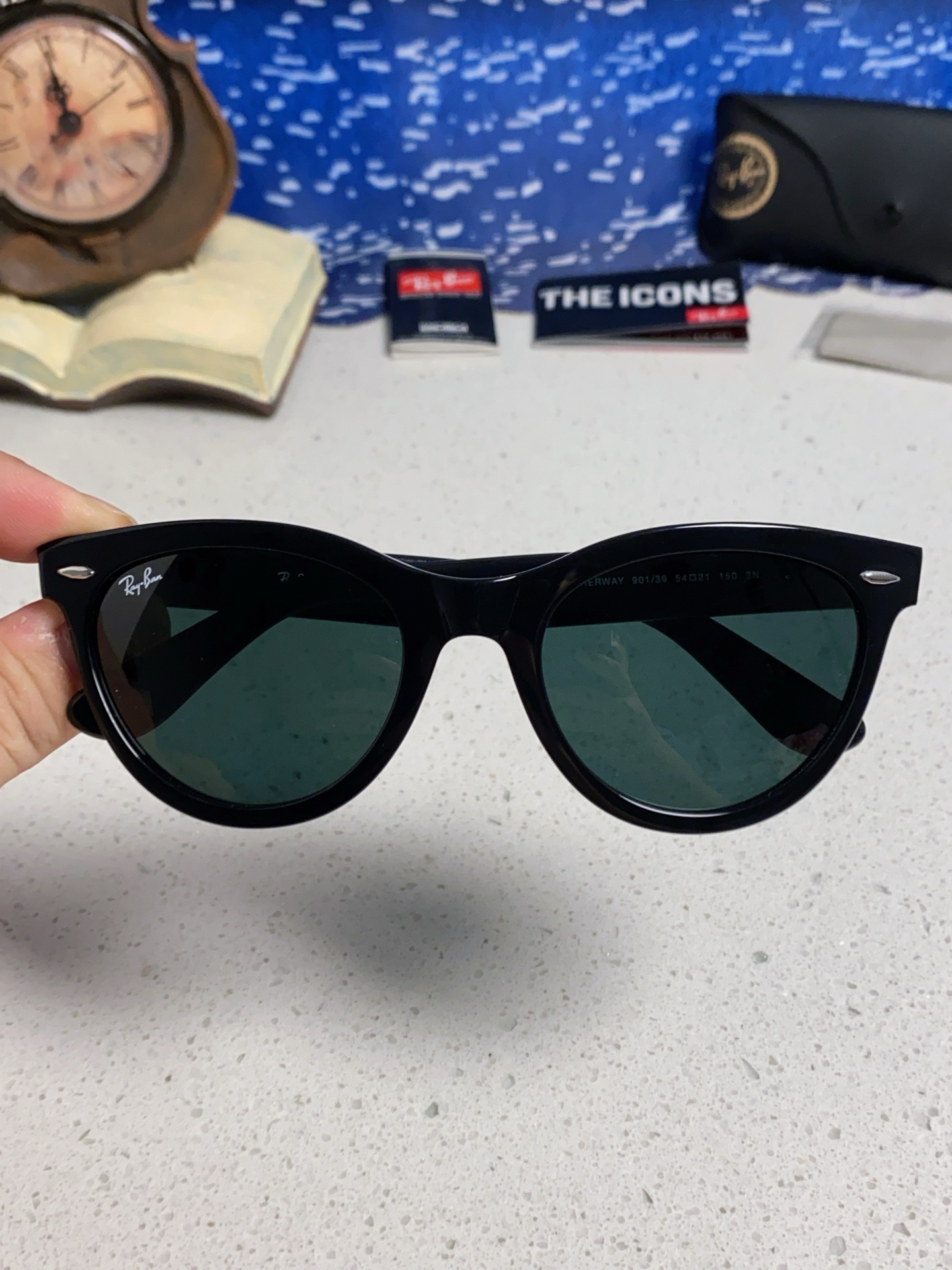  RayBan雷朋 2025新款王炸系列 太阳镜板材玻璃镜片眼镜黑色男女同款眼镜潮酷防晒墨镜 RB224