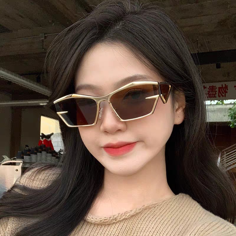  Givenchy纪梵希 2025新款不规则金属框墨镜时尚潮流个性街拍凹造型男女同款太阳镜 