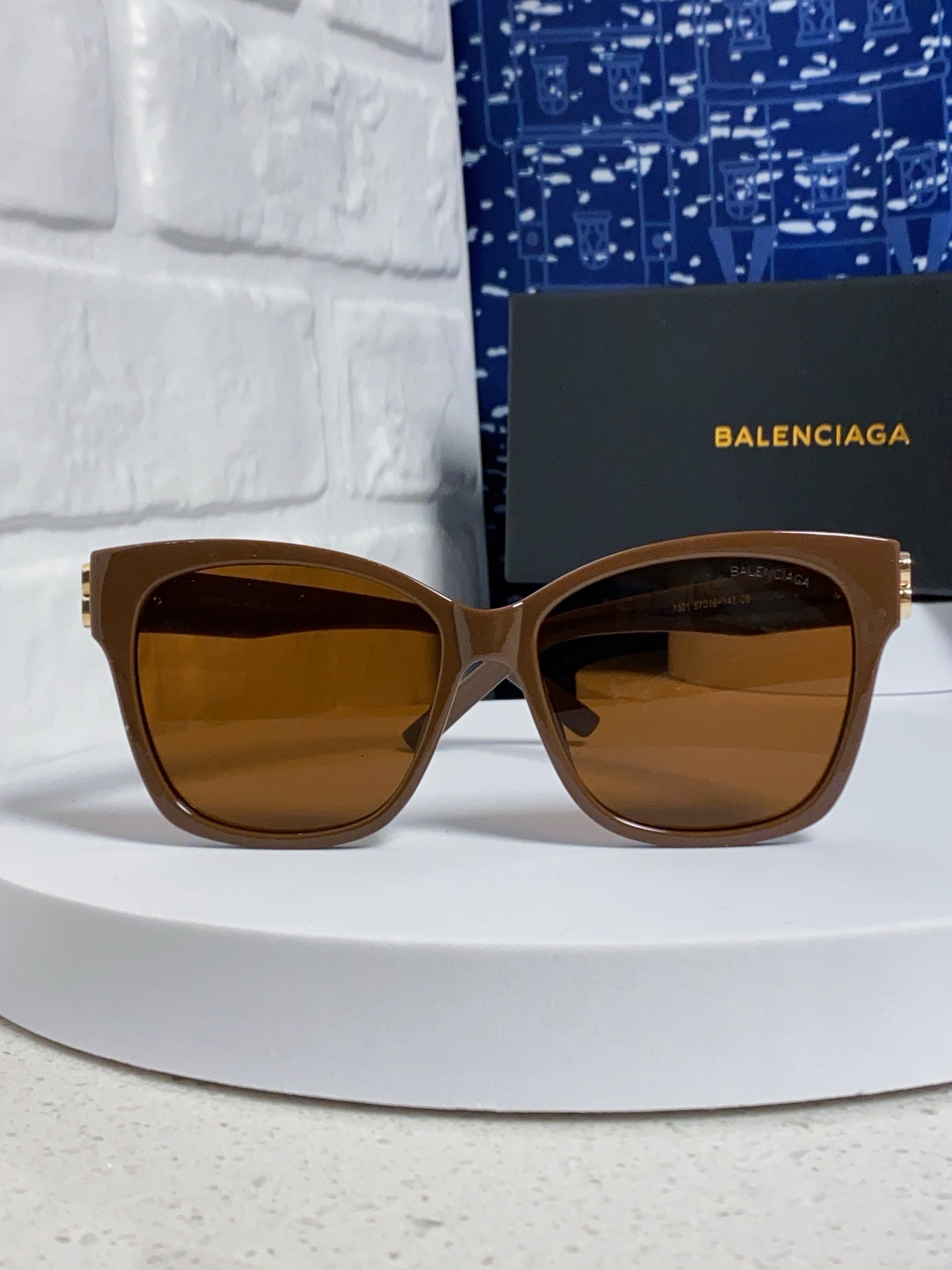  BALENCIAGA巴黎世家 2025新款虞书欣同款蝶形双B墨镜女高级感太阳眼镜 BB0102SA