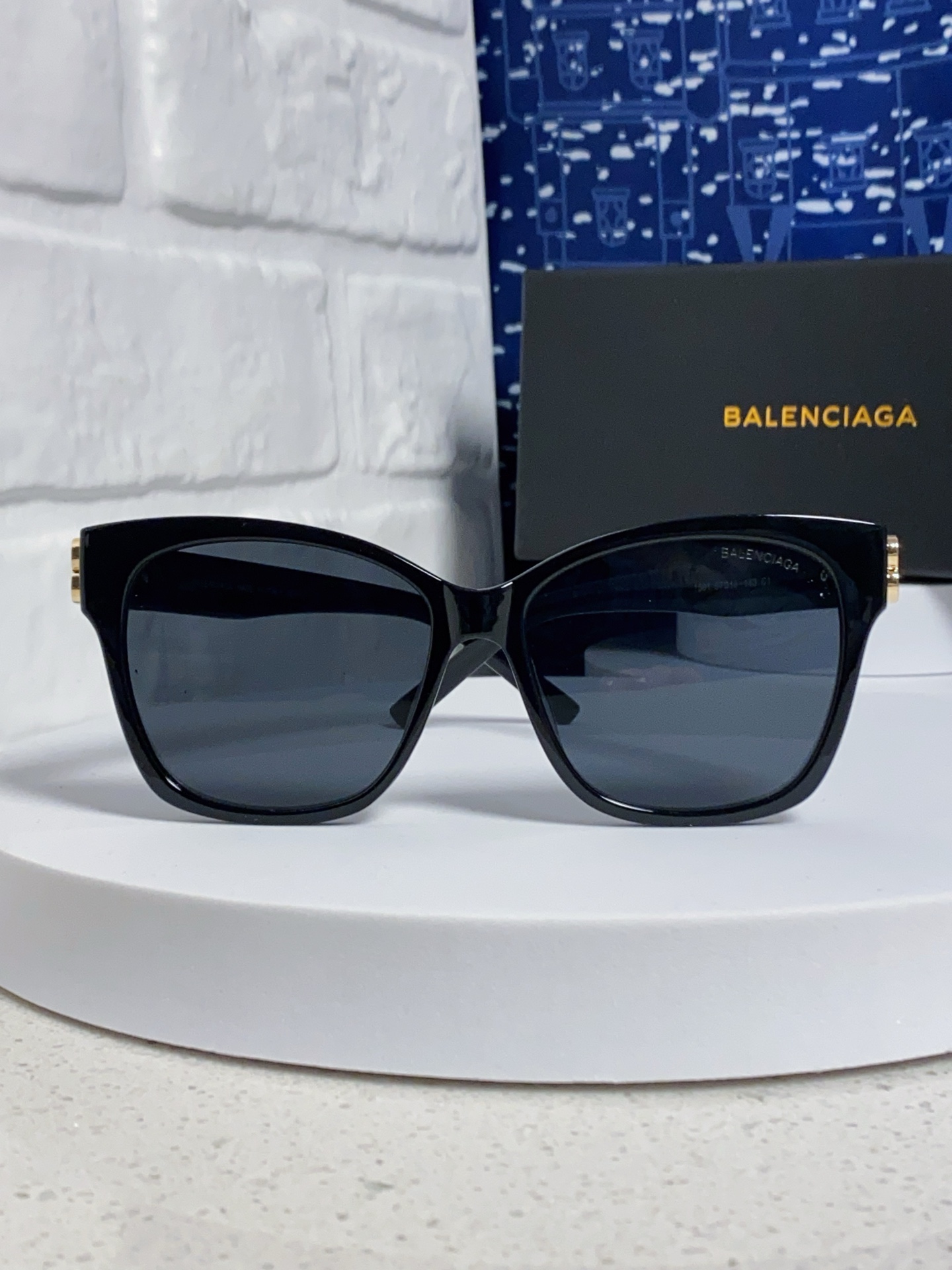  BALENCIAGA巴黎世家 2025新款虞书欣同款蝶形双B墨镜女高级感太阳眼镜 BB0102SA
