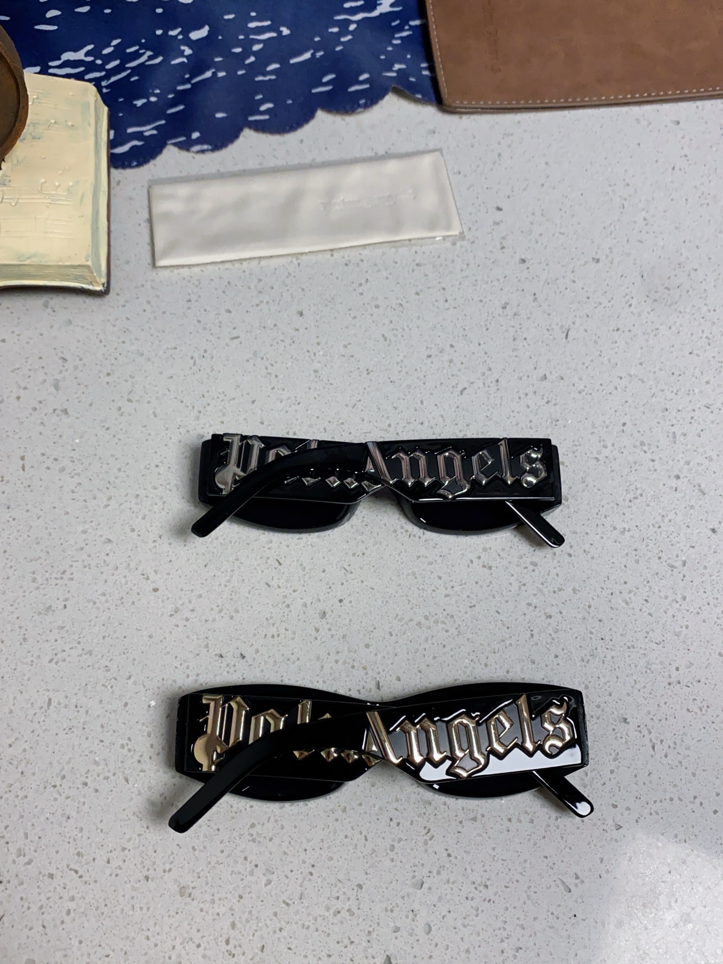  Palm Angels 大明星潮牌 2025新款时尚嘻哈风太阳镜黑框朋克字母个性墨镜潮流街拍太阳眼镜 