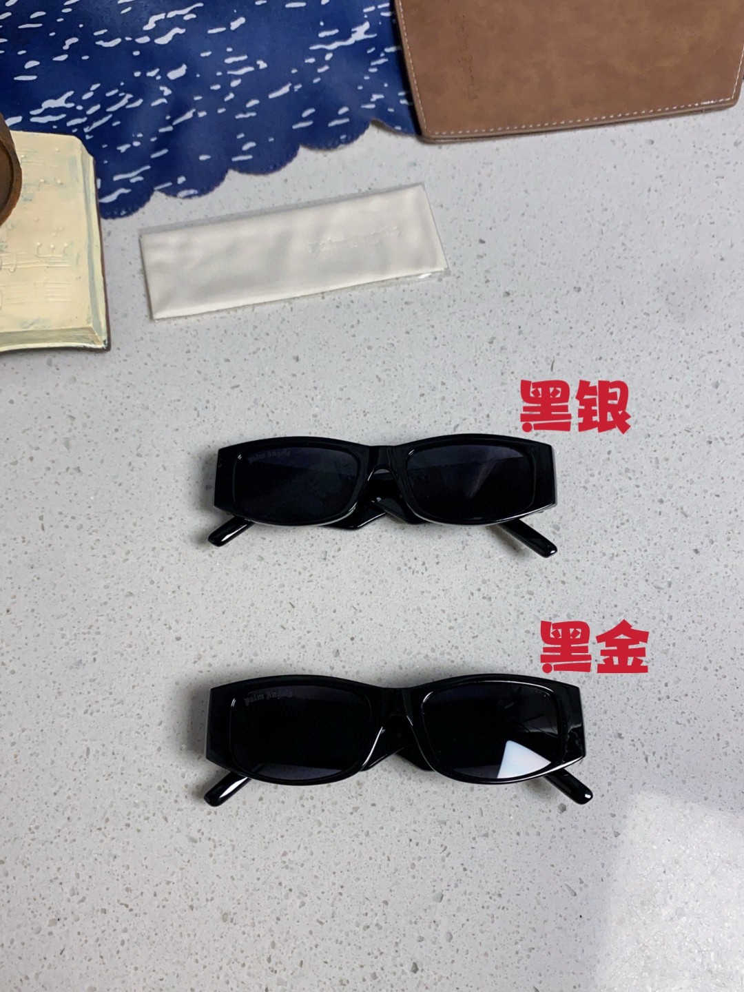  Palm Angels 大明星潮牌 2025新款时尚嘻哈风太阳镜黑框朋克字母个性墨镜潮流街拍太阳眼镜 