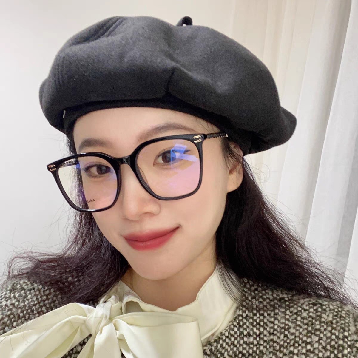  Chanel香奈儿 2025新款小香风高级感气质框架小羊皮链条腿黑框女士可配近视素颜镜