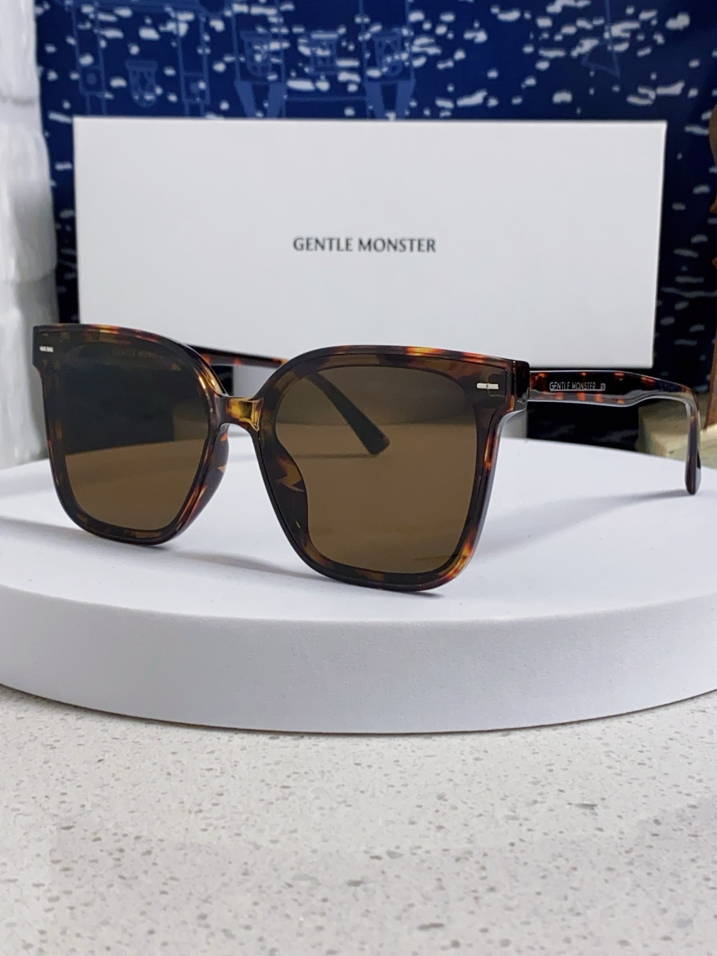   Gentle Moster(GM) GM墨镜新款方框板材时尚太阳镜防紫外线男女情侣网红同款 型号：S