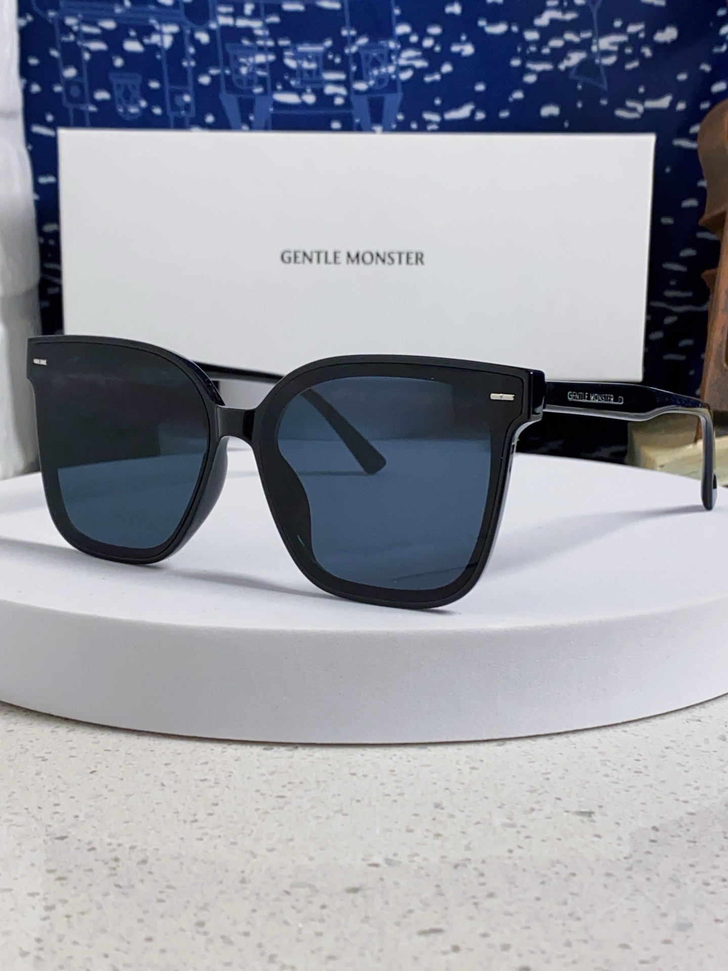  Gentle Moster(GM) GM墨镜新款方框板材时尚太阳镜防紫外线男女情侣网红同款 型号：S