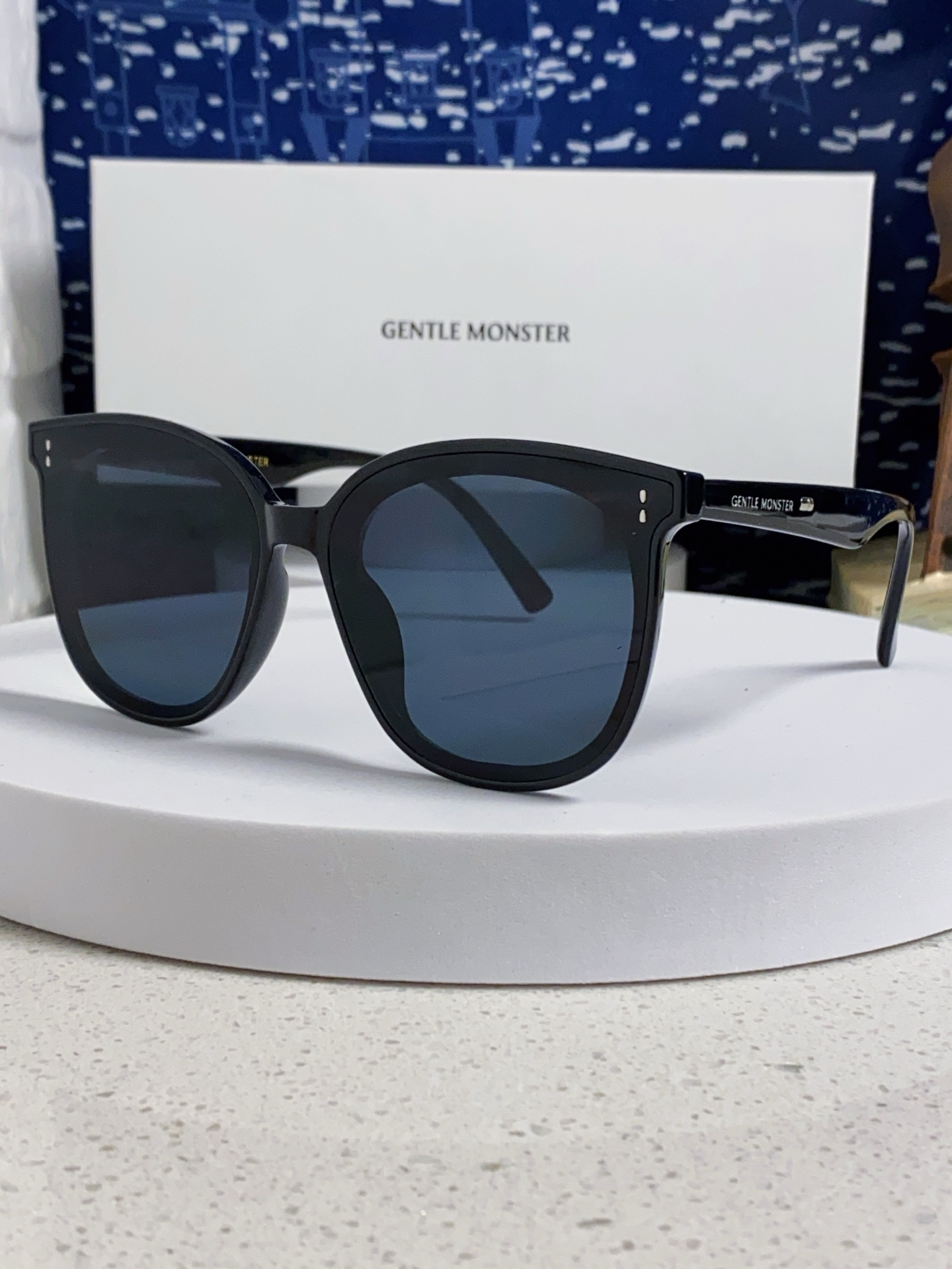  Gentle Moster(GM) 新款方形潮流时尚大框墨镜太阳镜防晒男女通用 型号：ROSY