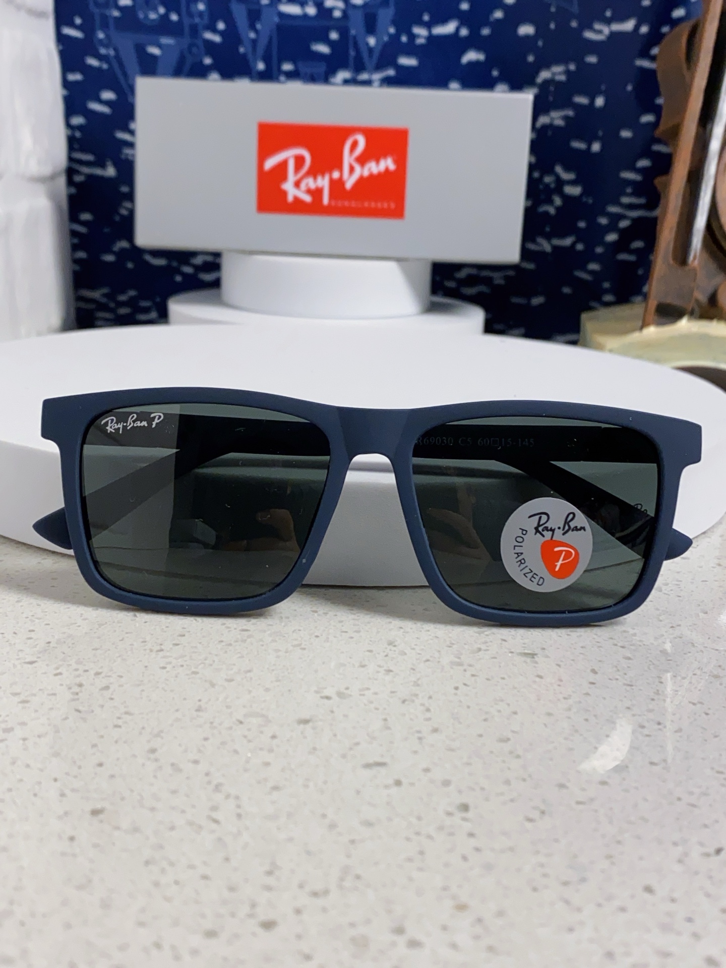  RayBan雷朋 2025新款太阳镜方形时尚复古男士开车防晒墨镜 RB69030 Size60口15-