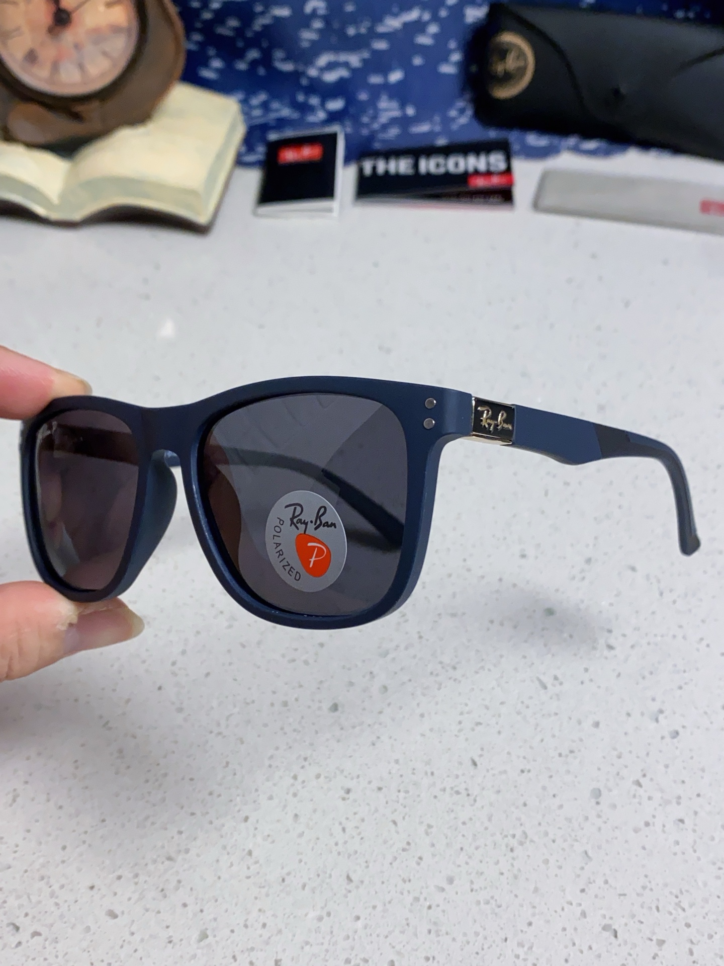  Ray Ban雷朋 2025新款矩形男女通用太阳镜 男士开车偏光镜片 RB69009 Size60口1