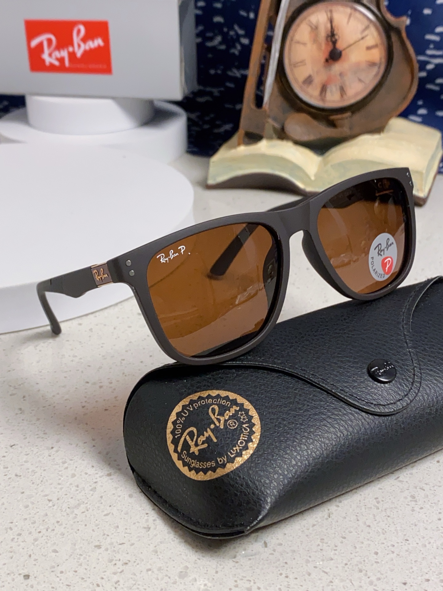  Ray Ban雷朋 2025新款矩形男女通用太阳镜 男士开车偏光镜片 RB69009 Size60口1