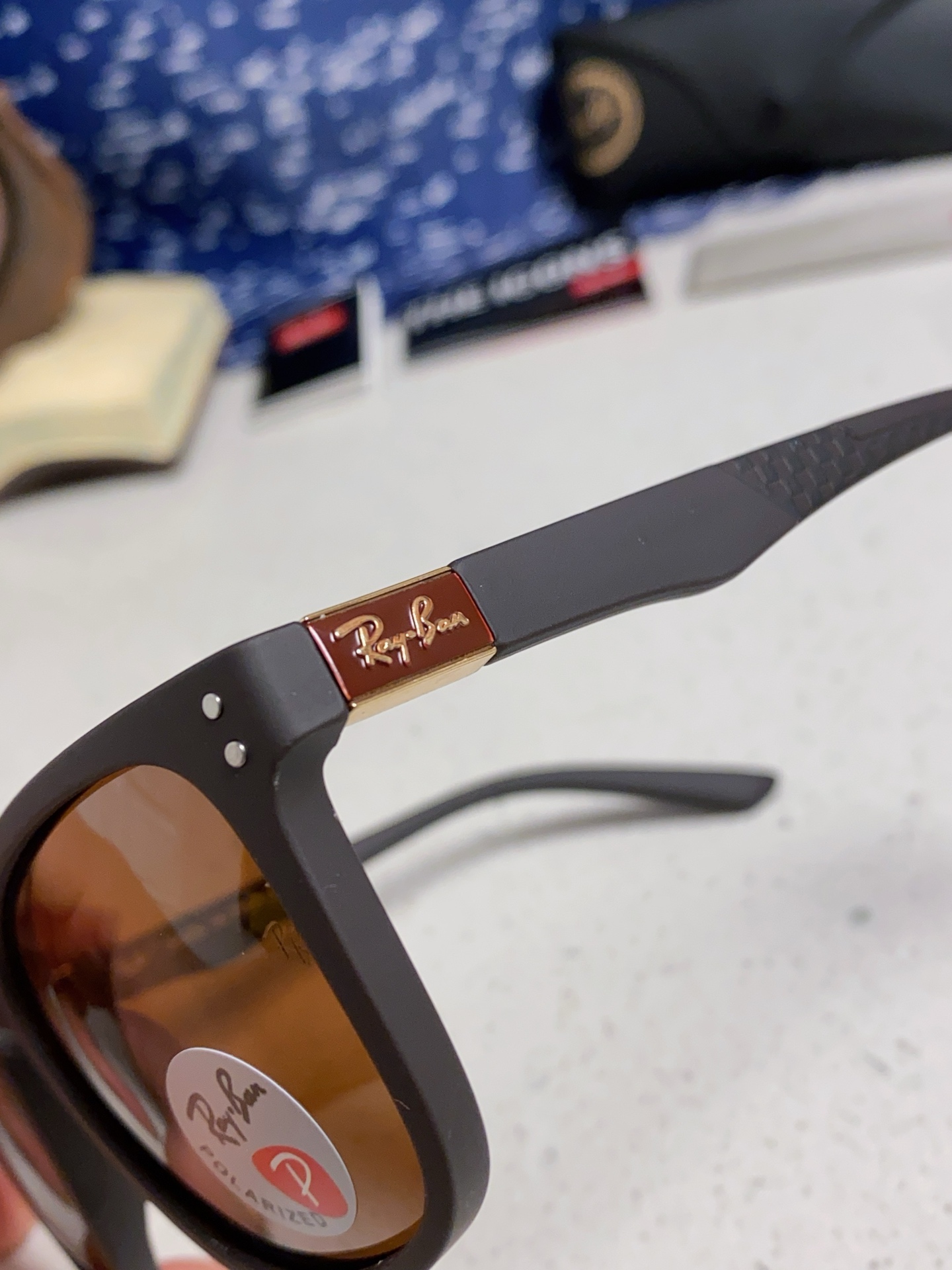  Ray Ban雷朋 2025新款矩形男女通用太阳镜 男士开车偏光镜片 RB69009 Size60口1