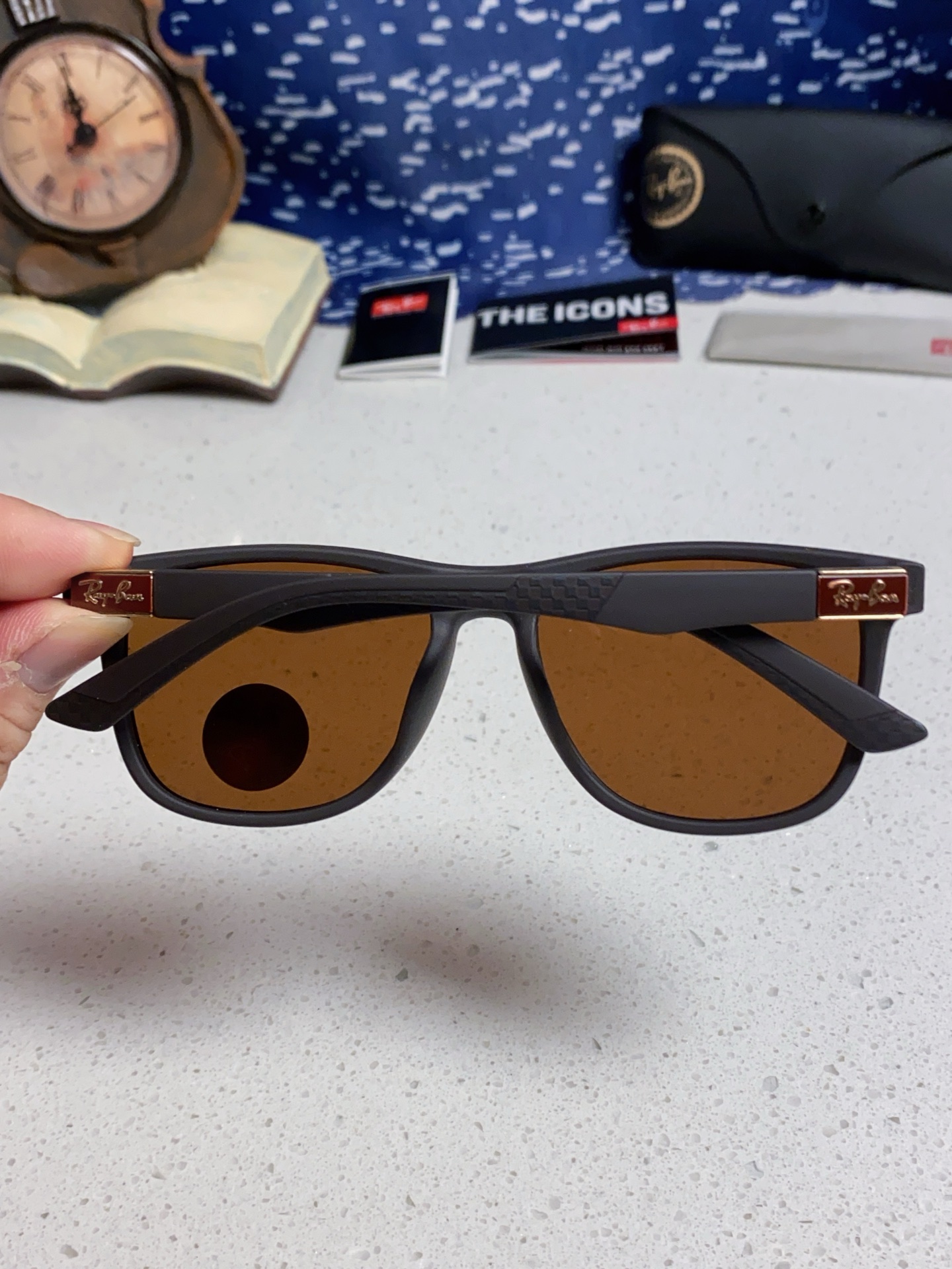  Ray Ban雷朋 2025新款矩形男女通用太阳镜 男士开车偏光镜片 RB69009 Size60口1
