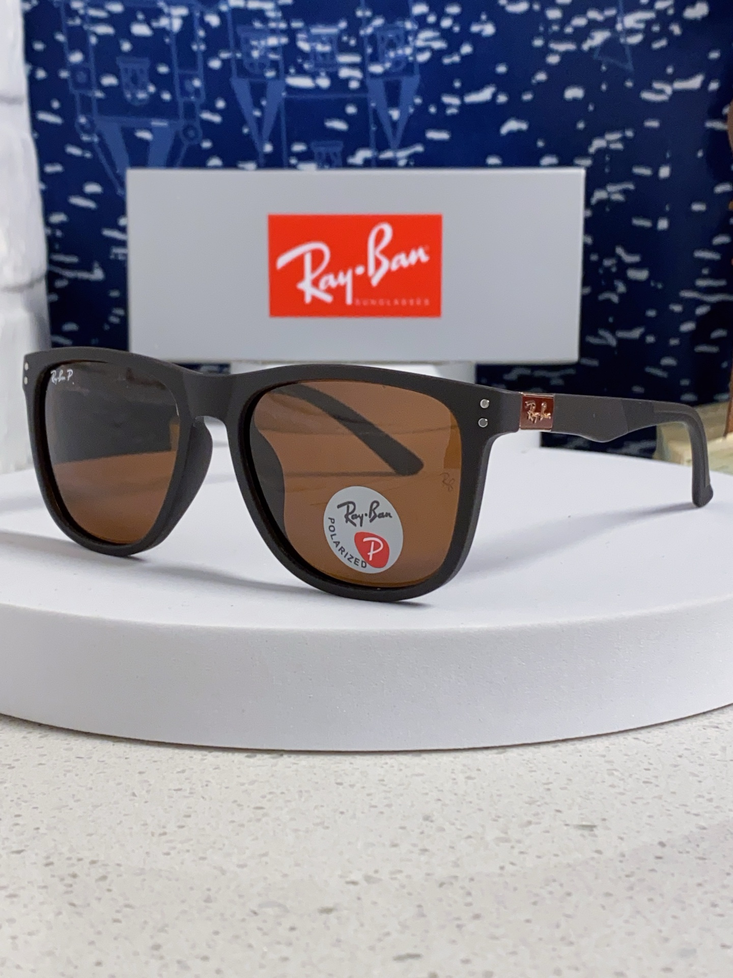  Ray Ban雷朋 2025新款矩形男女通用太阳镜 男士开车偏光镜片 RB69009 Size60口1
