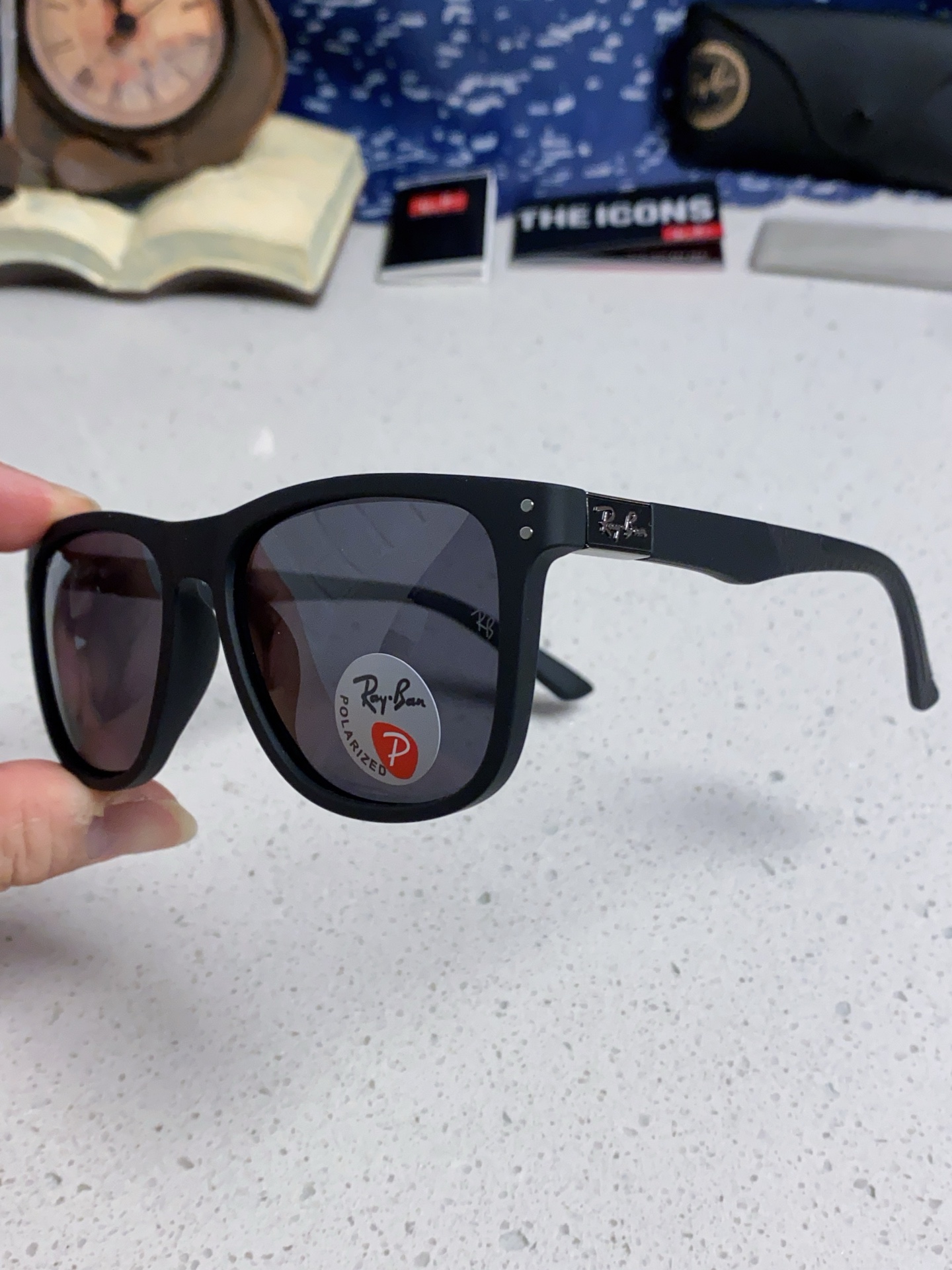  Ray Ban雷朋 2025新款矩形男女通用太阳镜 男士开车偏光镜片 RB69009 Size60口1