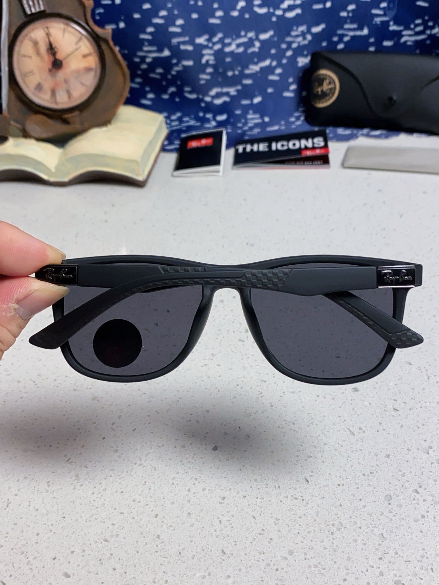  Ray Ban雷朋 2025新款矩形男女通用太阳镜 男士开车偏光镜片 RB69009 Size60口1