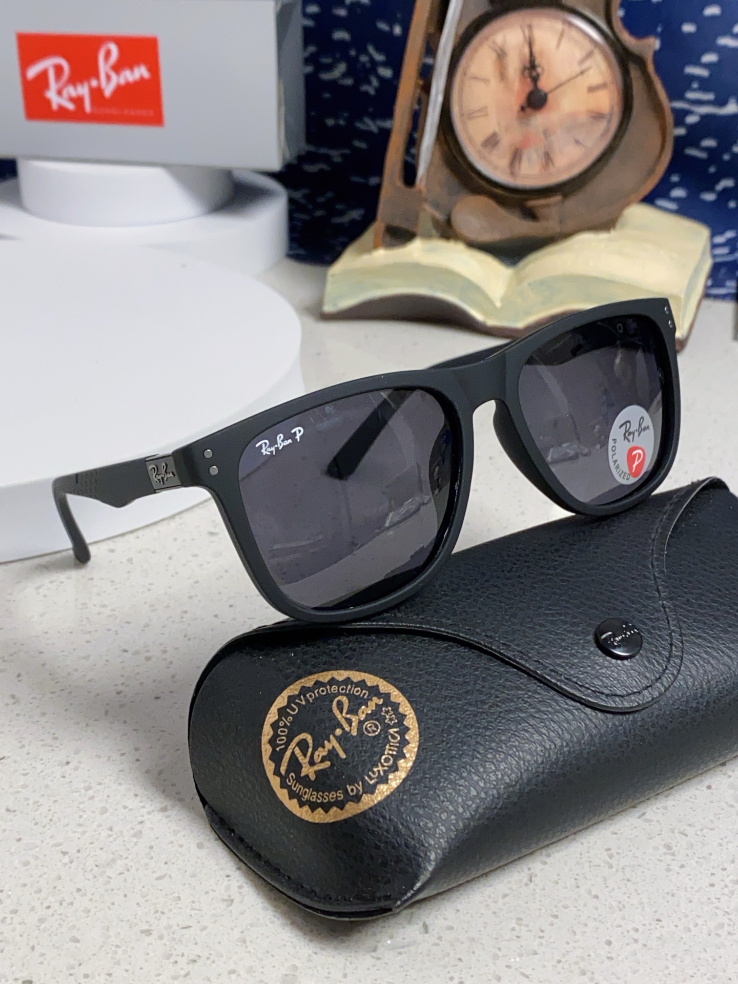  Ray Ban雷朋 2025新款矩形男女通用太阳镜 男士开车偏光镜片 RB69009 Size60口1
