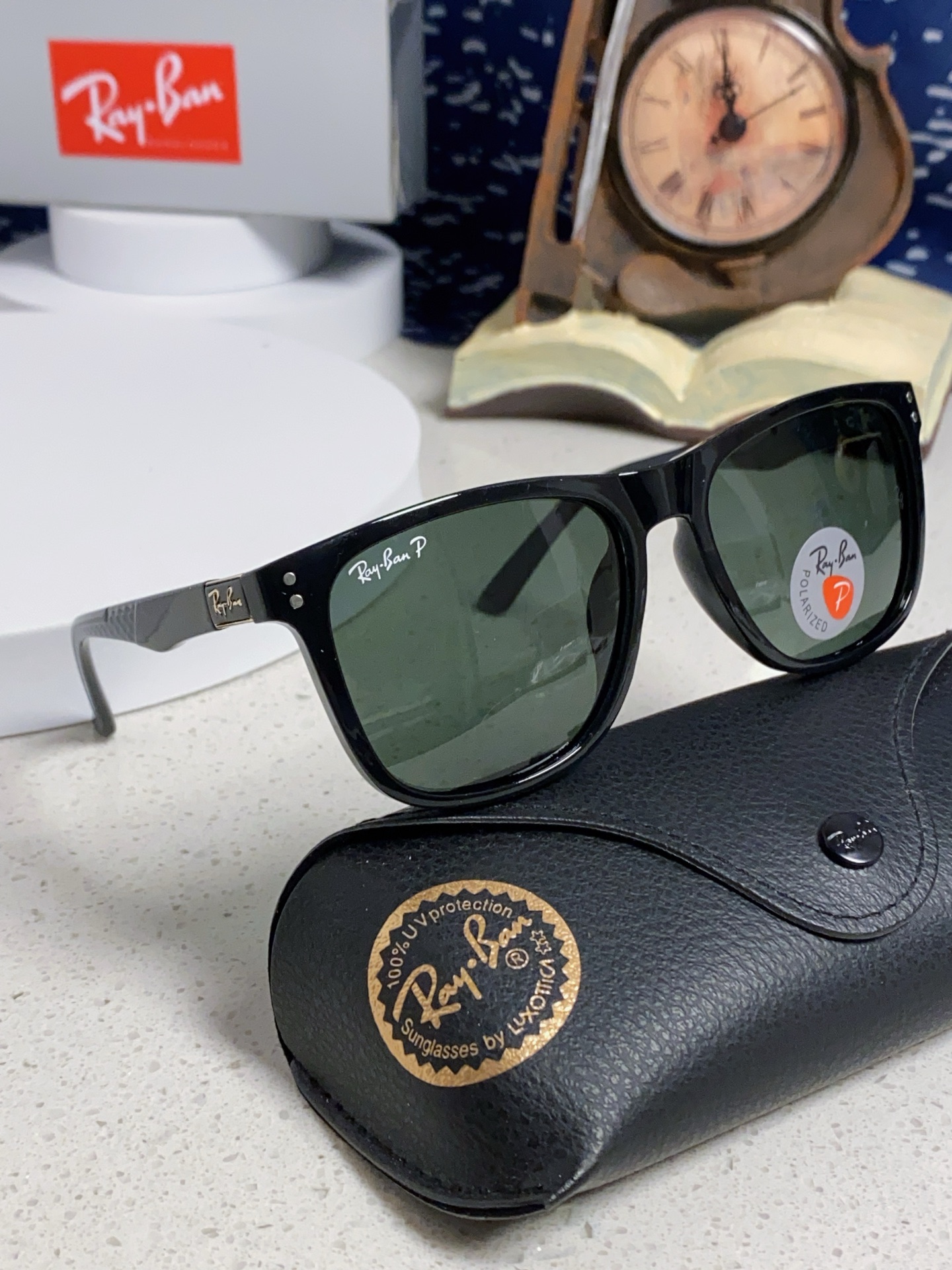  Ray Ban雷朋 2025新款矩形男女通用太阳镜 男士开车偏光镜片 RB69009 Size60口1