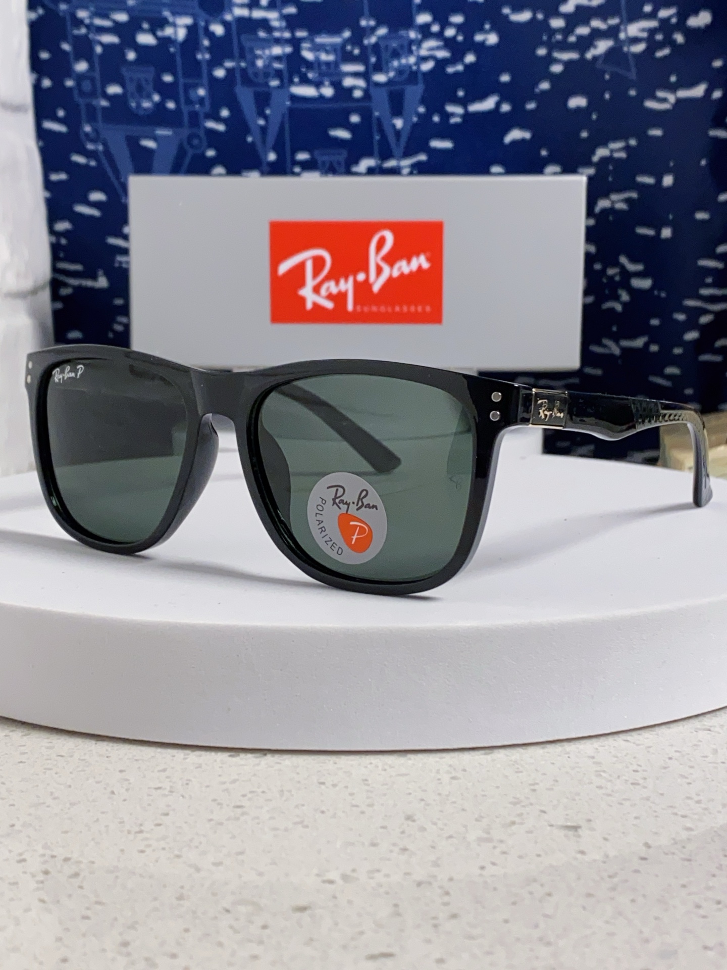  Ray Ban雷朋 2025新款矩形男女通用太阳镜 男士开车偏光镜片 RB69009 Size60口1