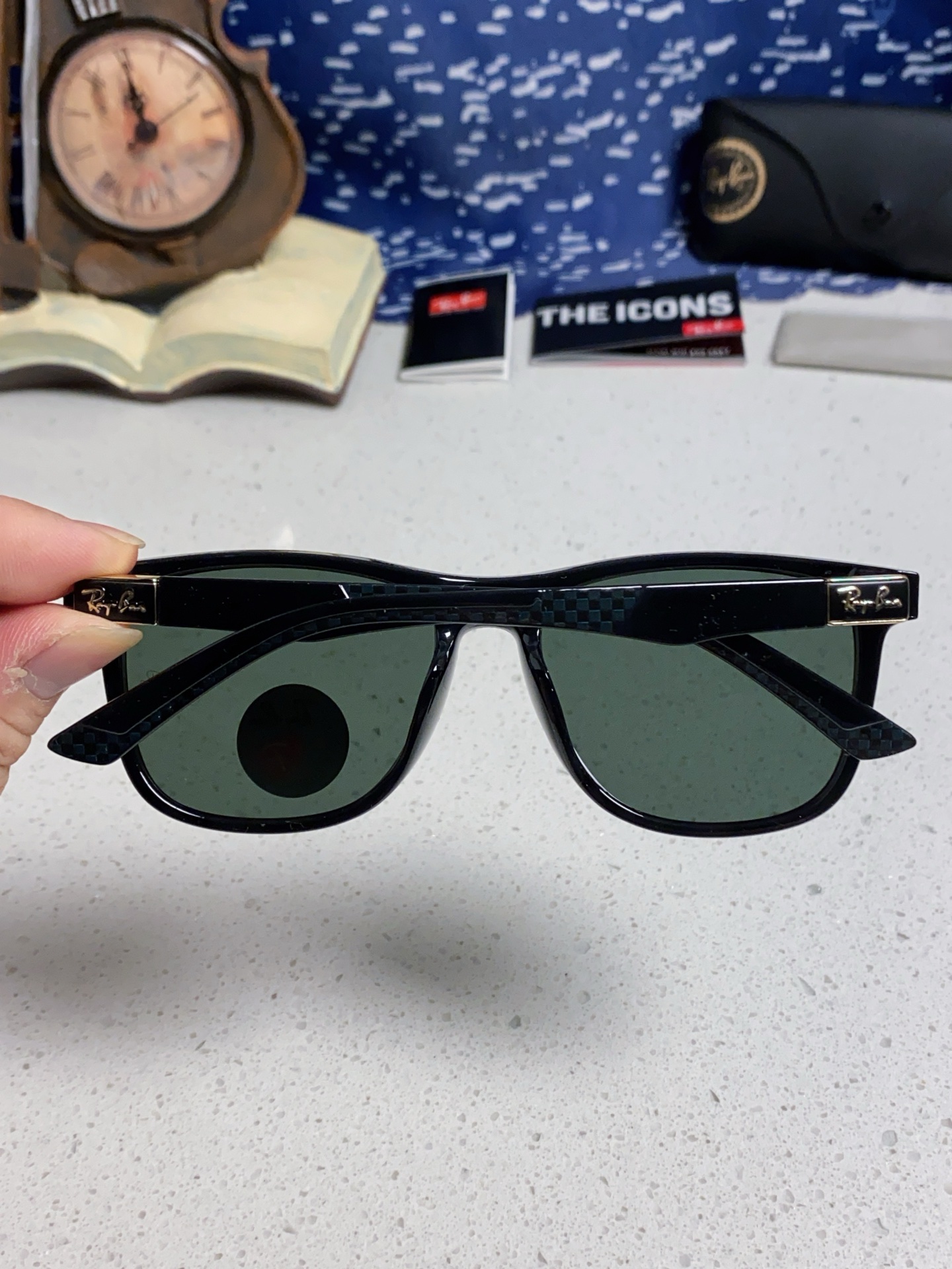  Ray Ban雷朋 2025新款矩形男女通用太阳镜 男士开车偏光镜片 RB69009 Size60口1