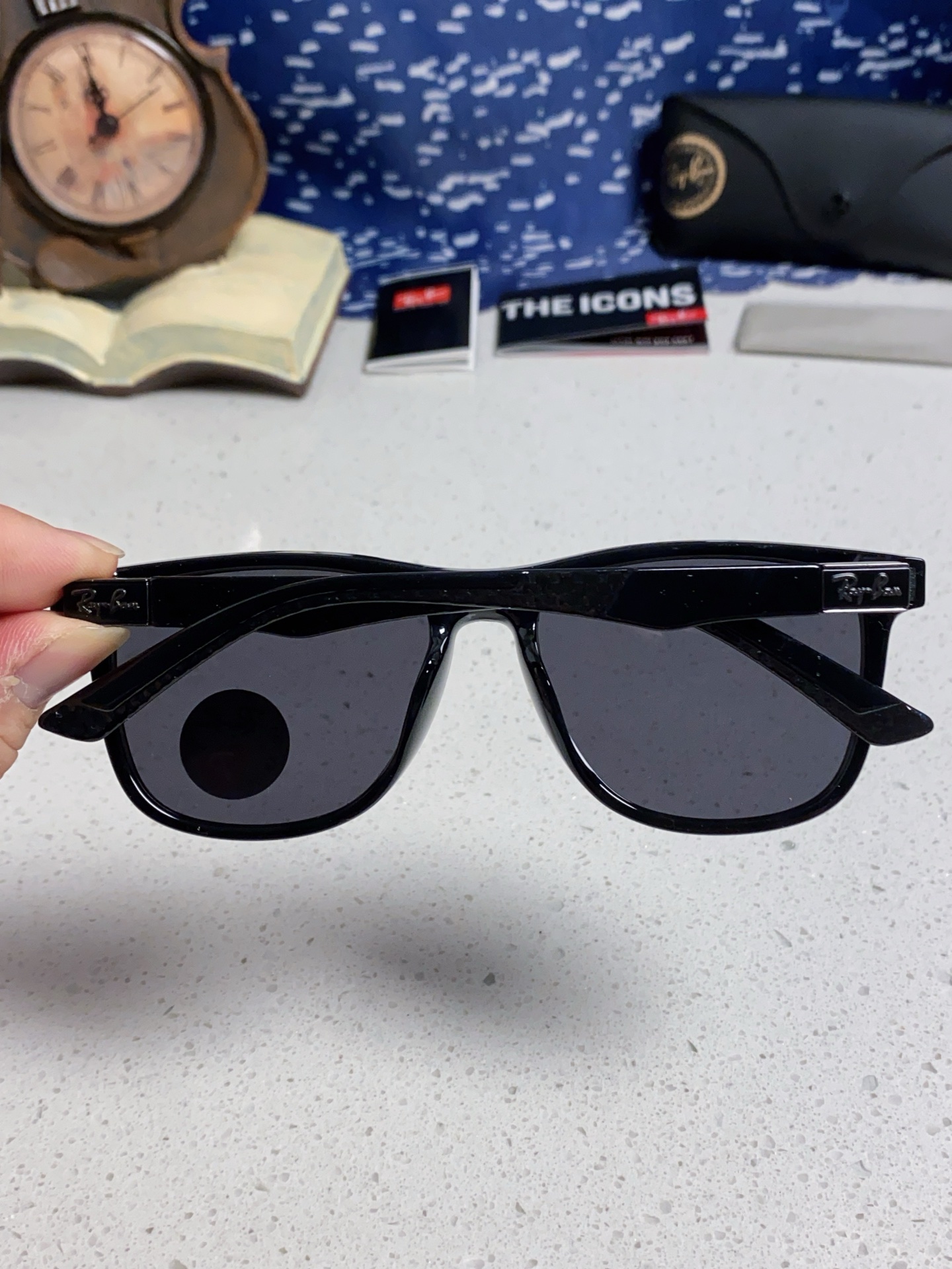  Ray Ban雷朋 2025新款矩形男女通用太阳镜 男士开车偏光镜片 RB69009 Size60口1