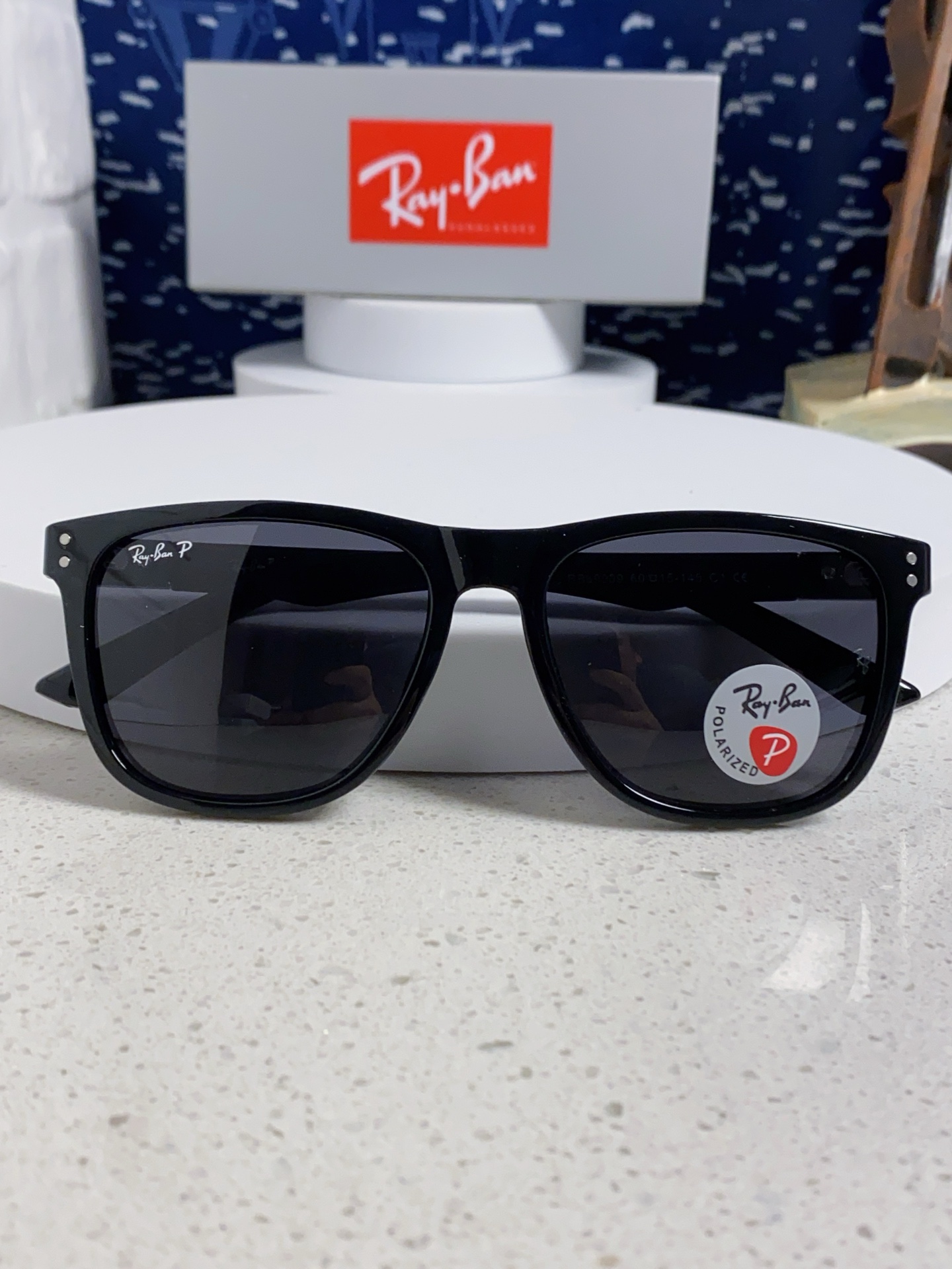  Ray Ban雷朋 2025新款矩形男女通用太阳镜 男士开车偏光镜片 RB69009 Size60口1